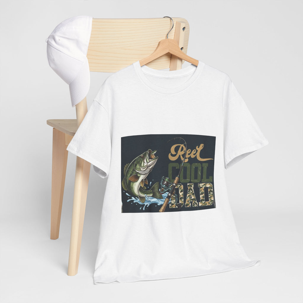 Fishing T-Shirt — "Reel Cool Dad" Graphic Tee