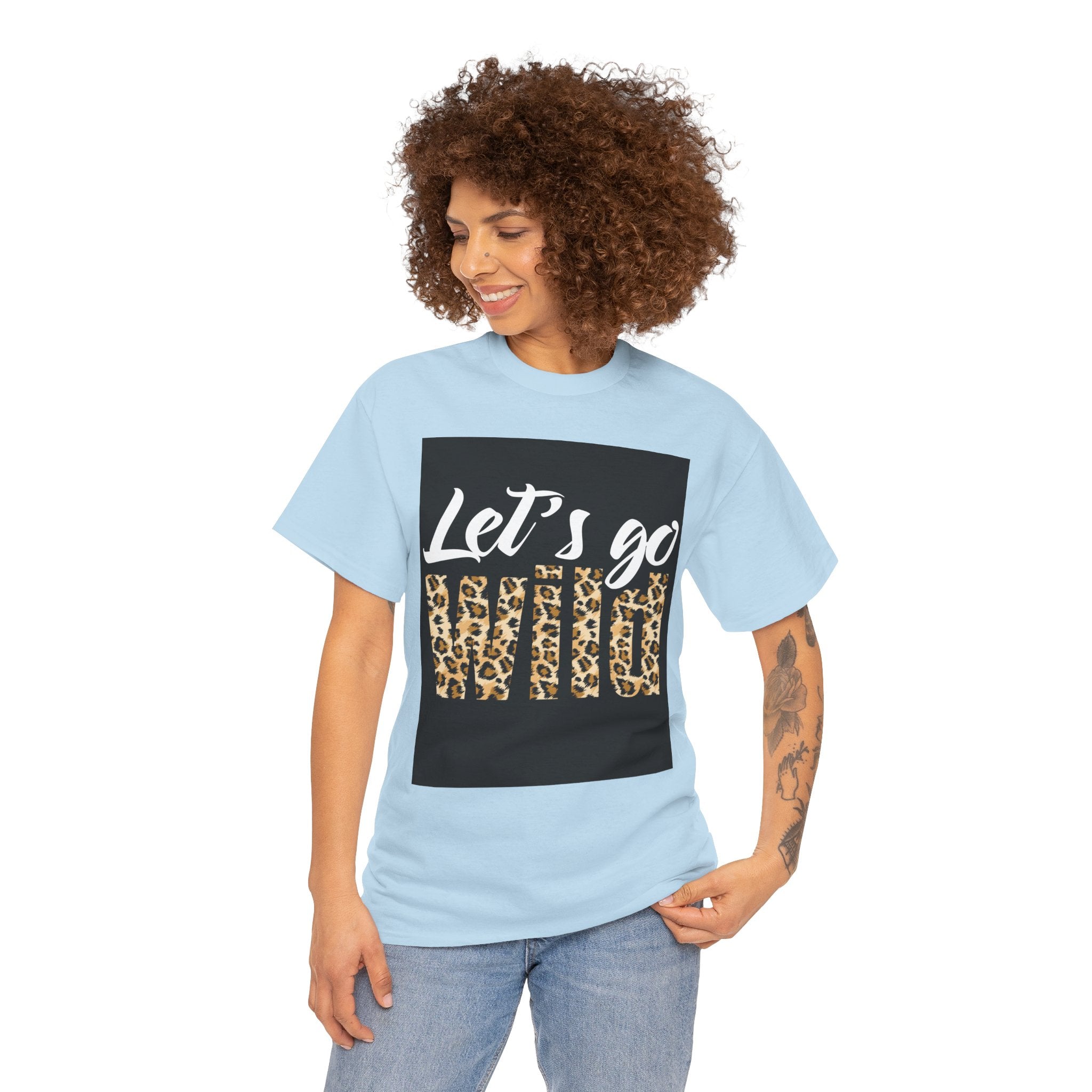 Let's Go Wild Leopard Graphic Tee