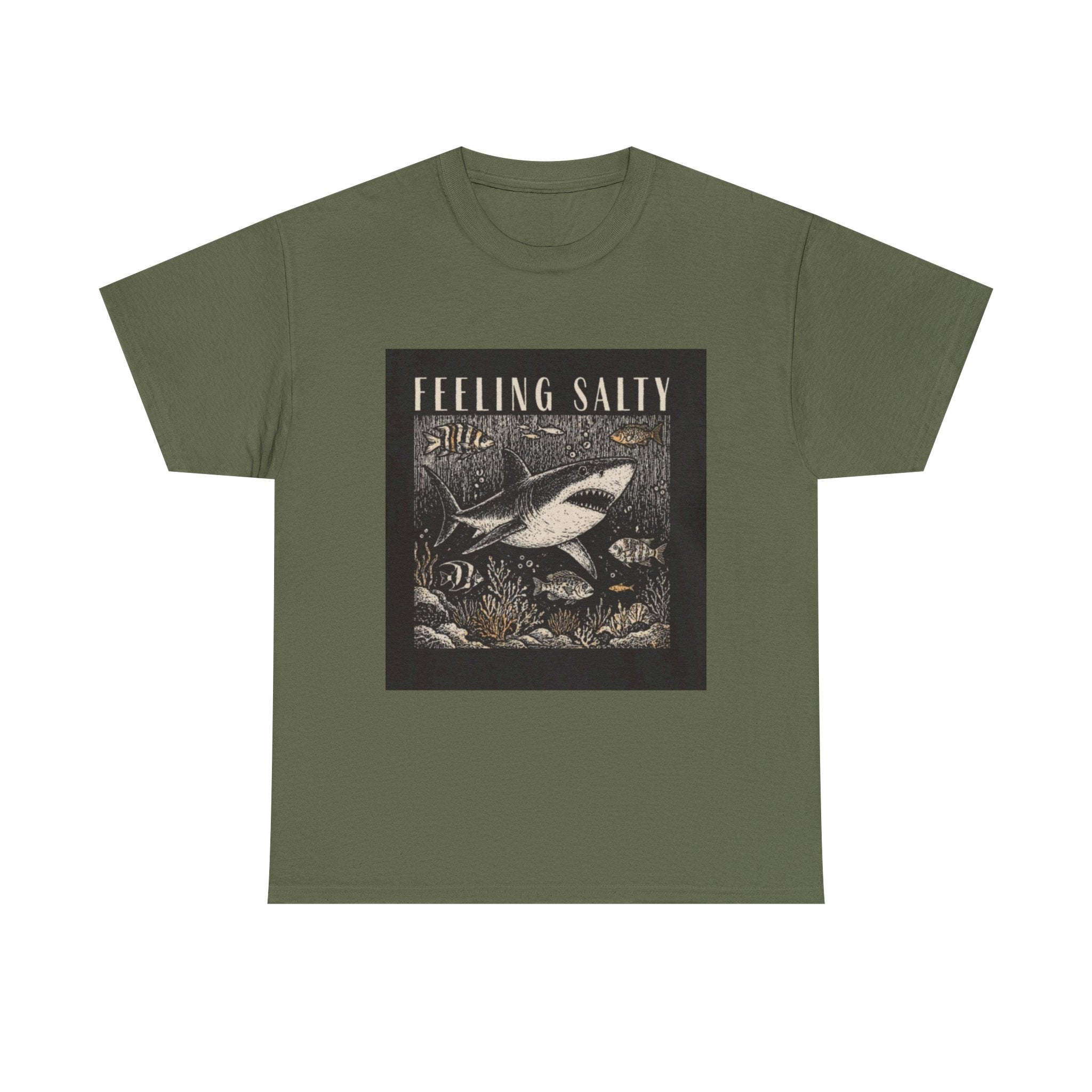 Feeling Salty Shark T-Shirt – Vintage Ocean Graphic Tee