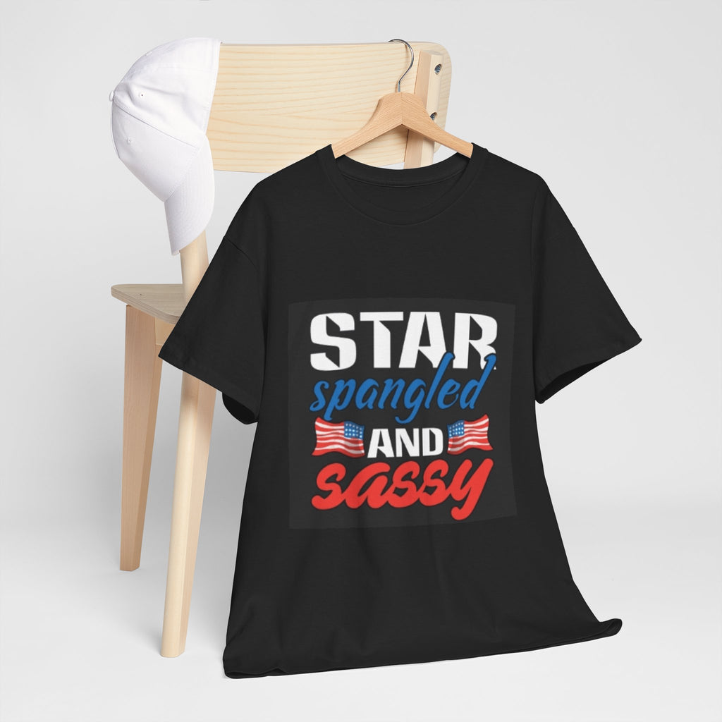 Star Spangled and Sassy Tee — Patriotic 4th of July Shirt with Flags