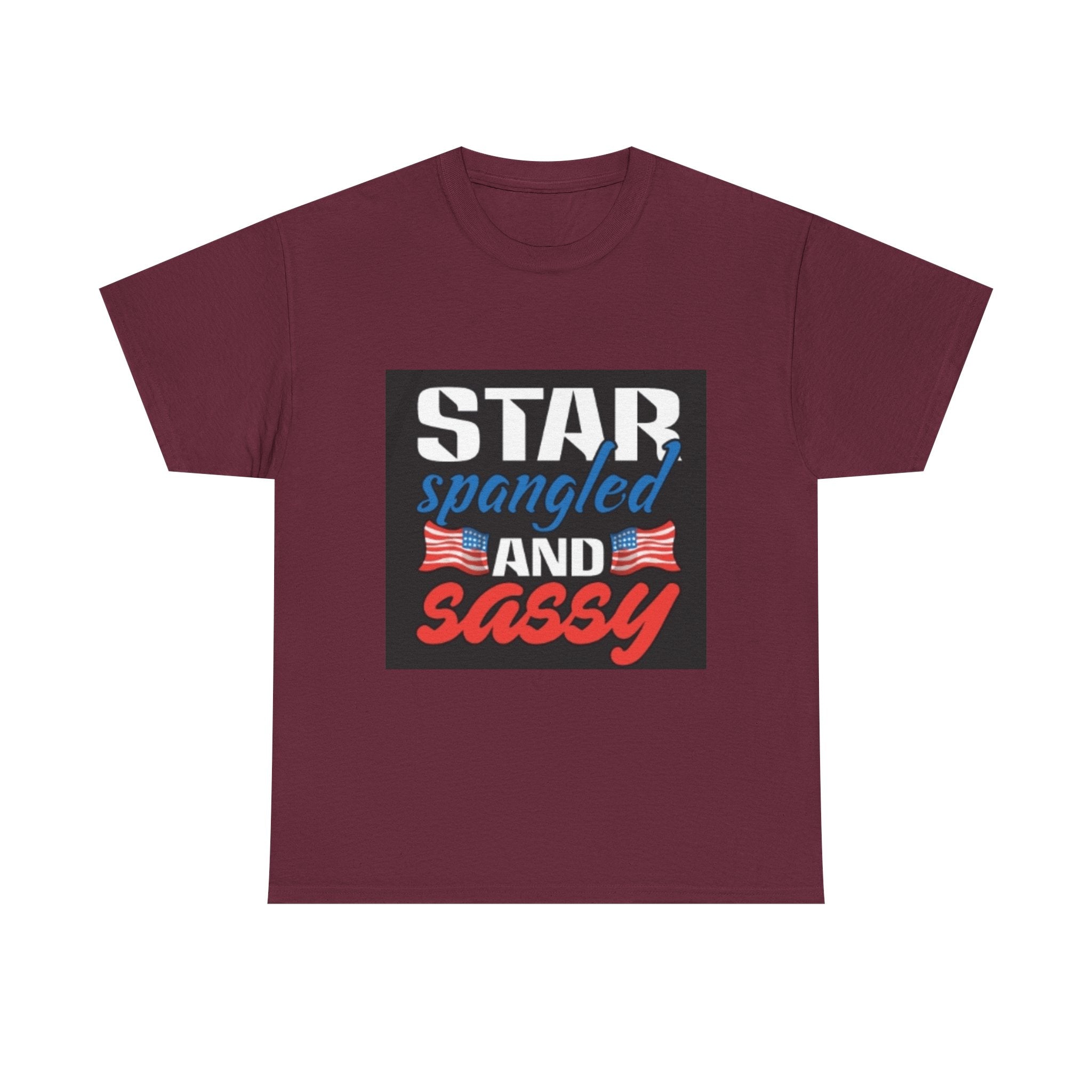 Star Spangled and Sassy Tee — Patriotic 4th of July Shirt with Flags