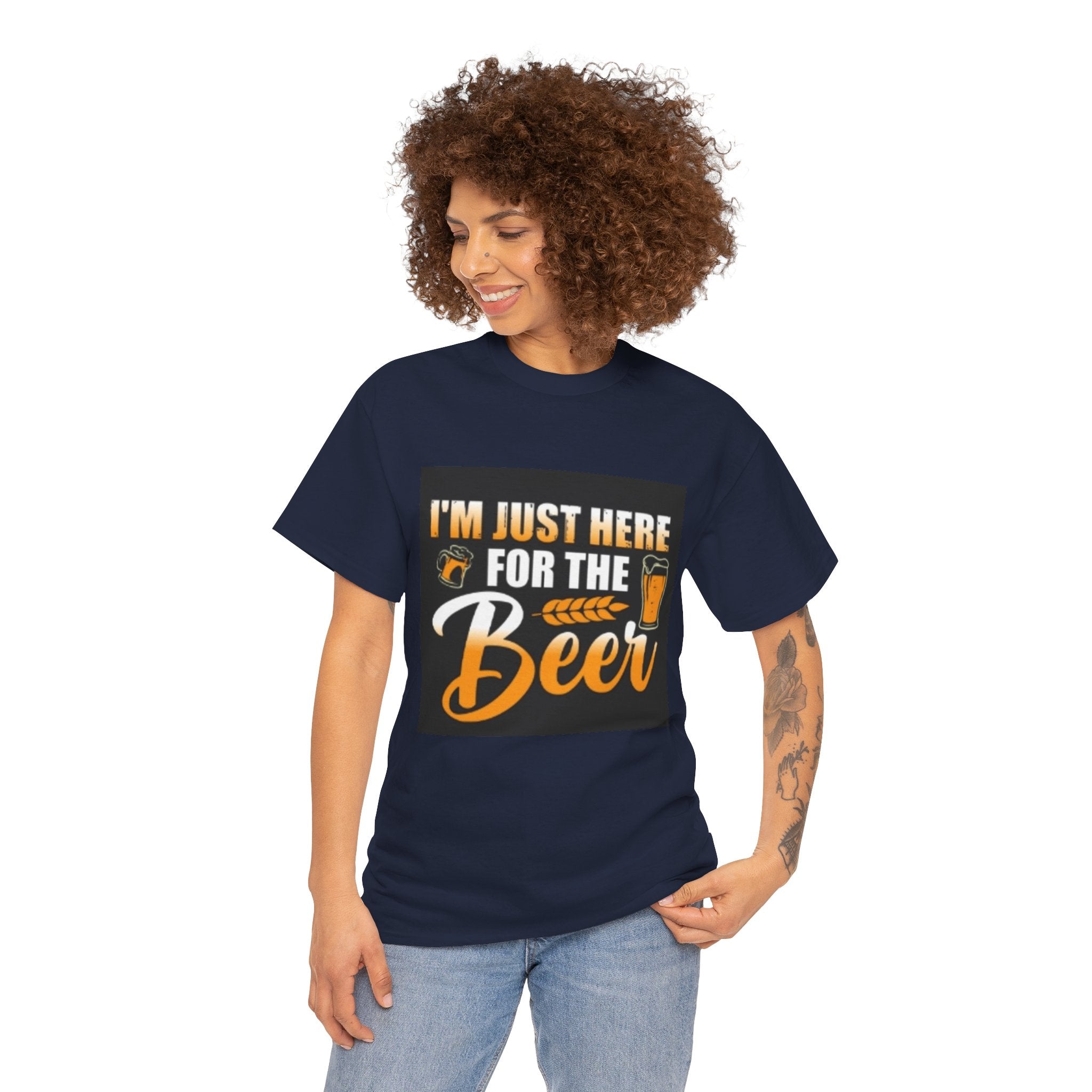 I'm Just Here for the Beer T-Shirt — Funny Beer Drinking Tee for Parties & Oktoberfest
