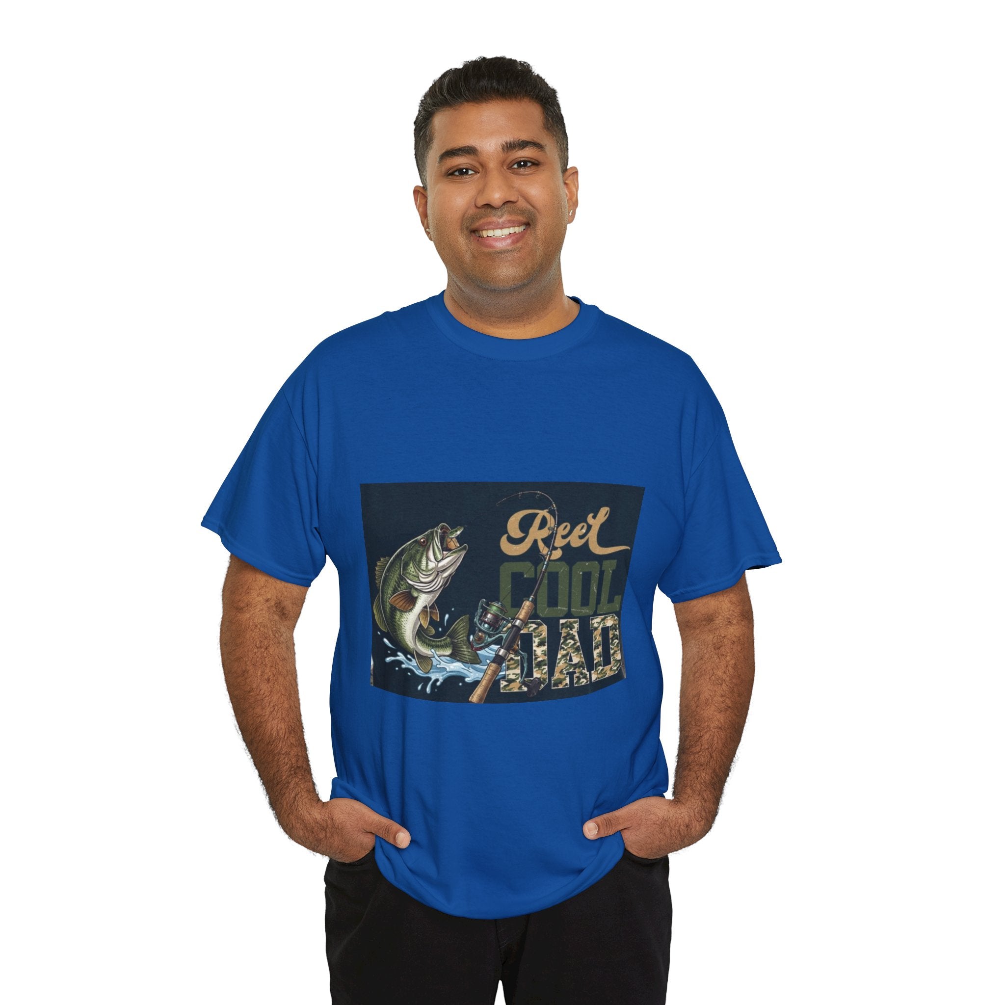 Fishing T-Shirt — "Reel Cool Dad" Graphic Tee