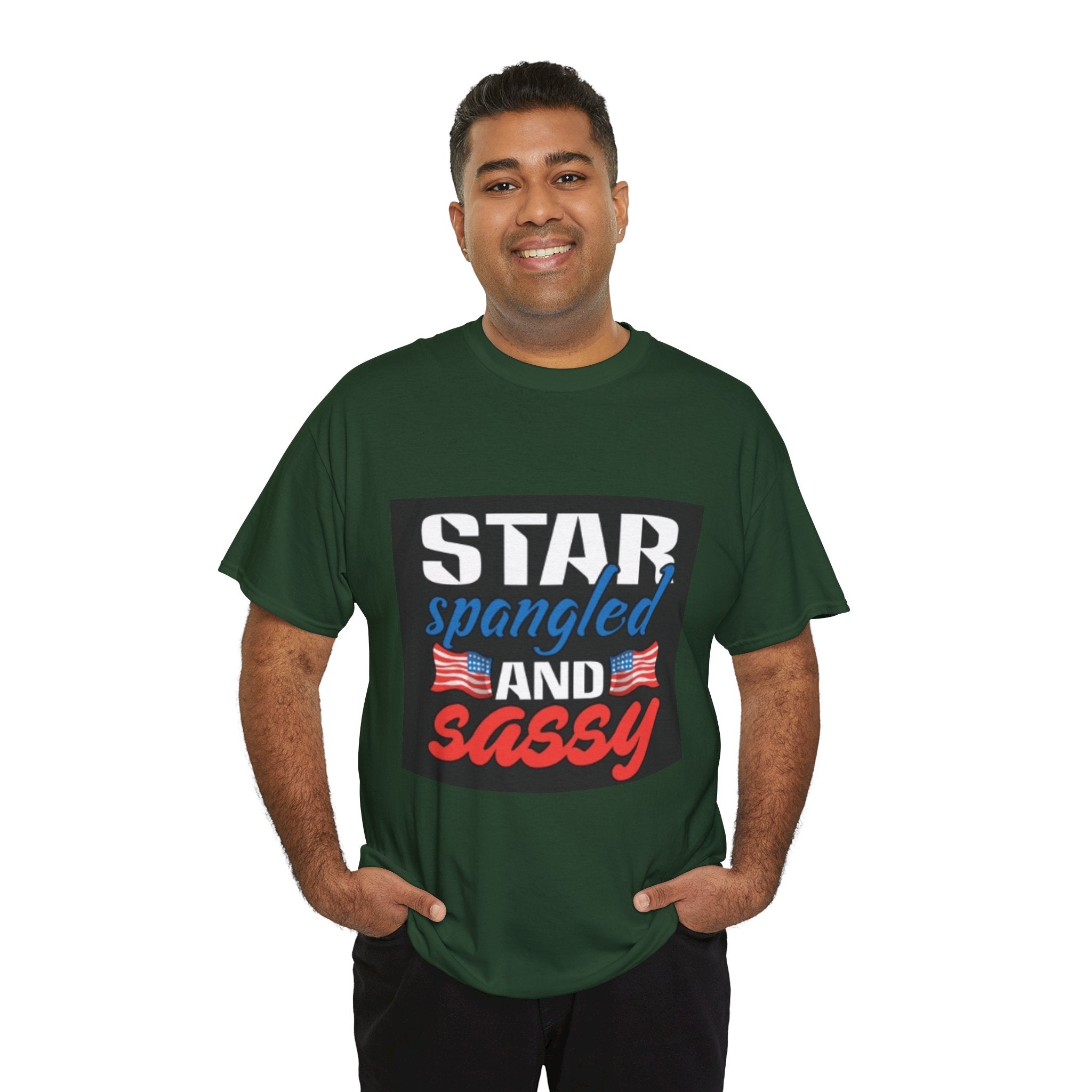 Star Spangled and Sassy Tee — Patriotic 4th of July Shirt with Flags