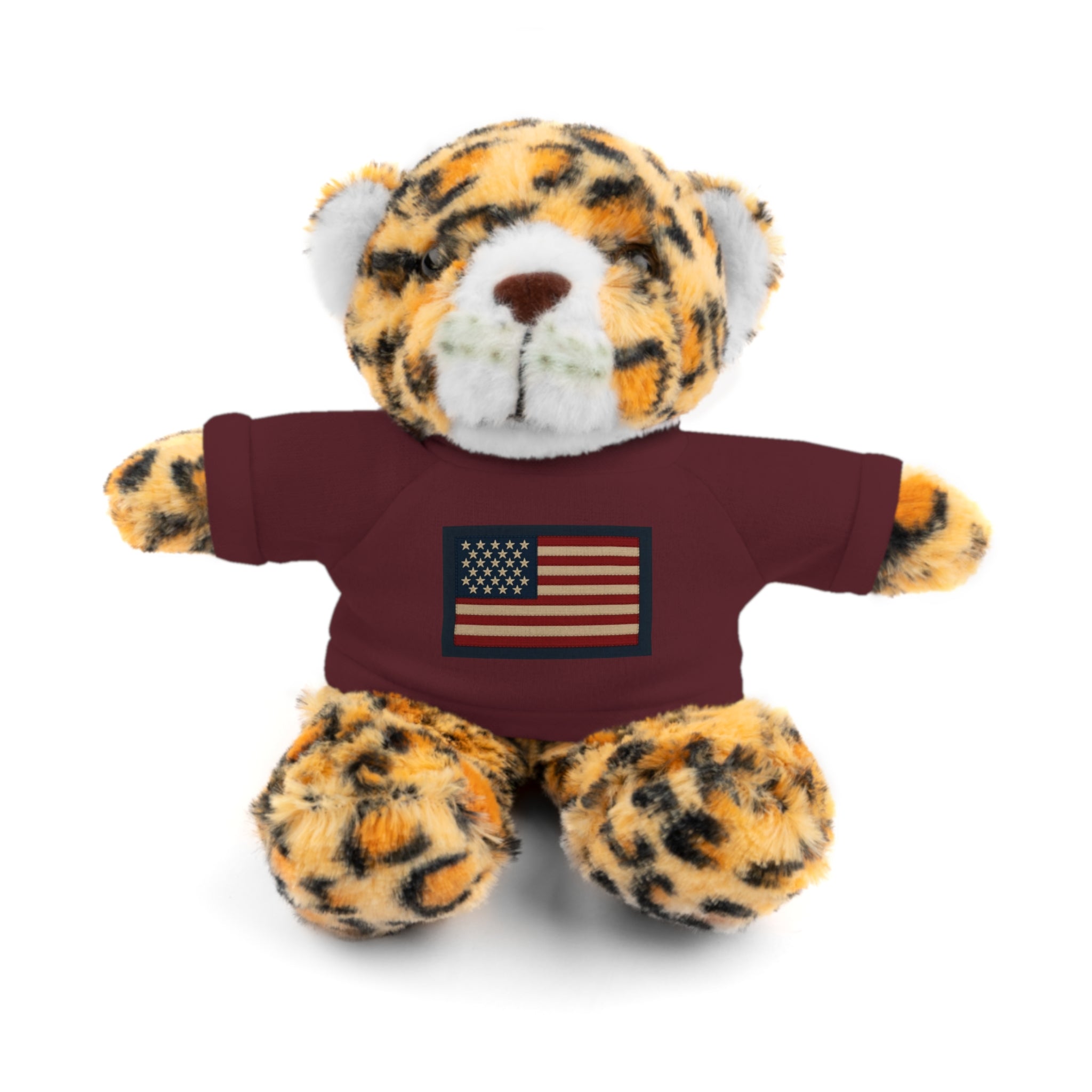 American Flag Teddy Bear with Tee — Patriotic Plush Gift