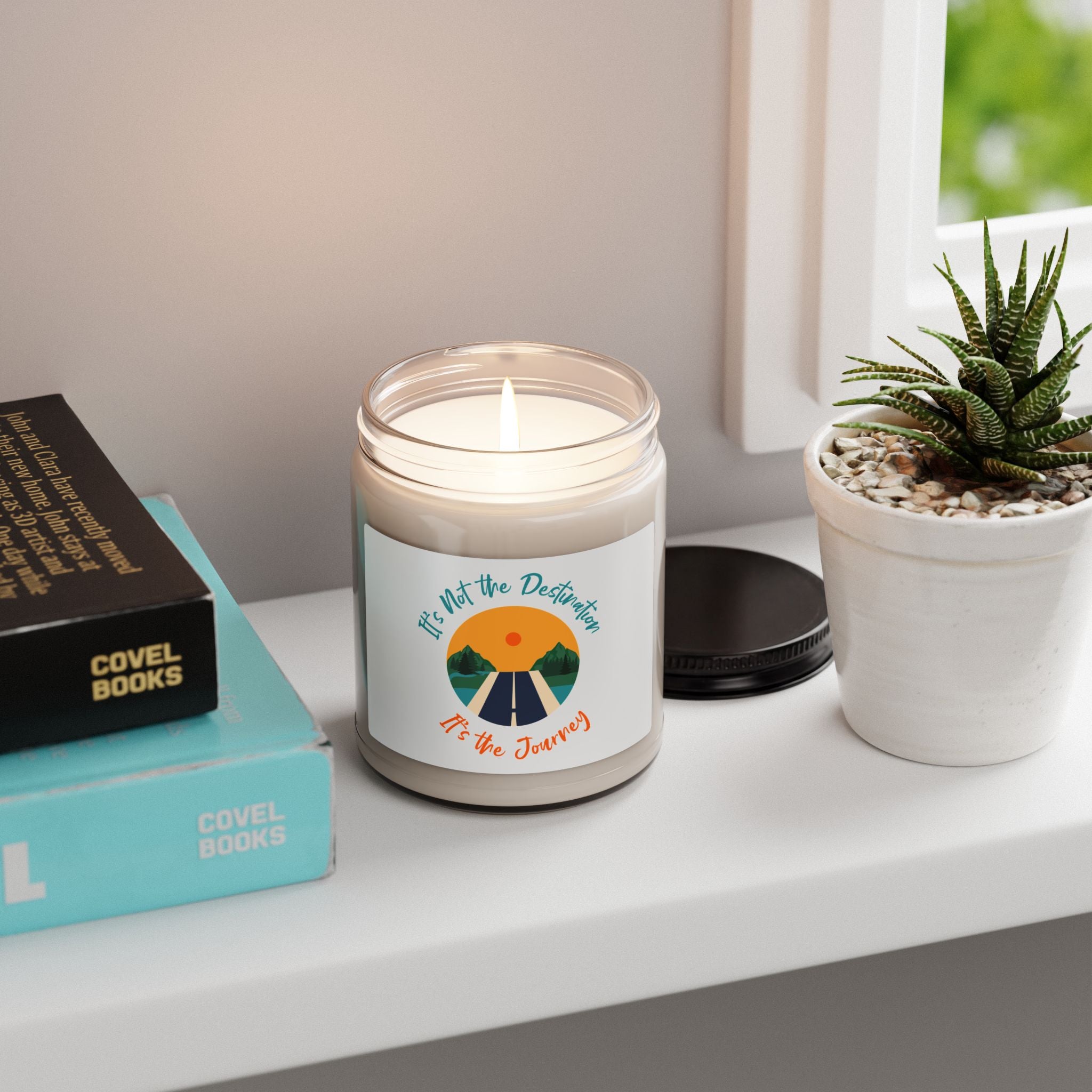 Soy Candle — “It’s Not the Destination, It’s the Journey” Inspired Scented Candle (9 oz)