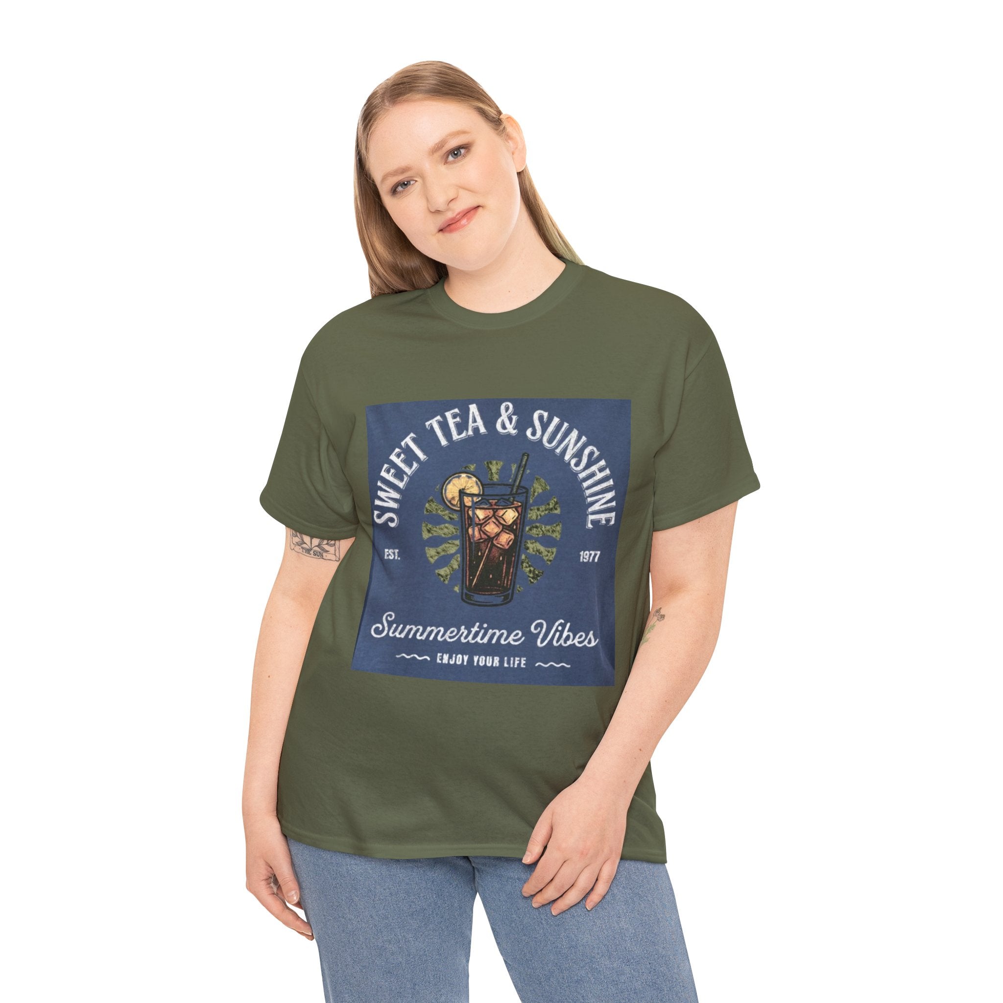 Sweet Tea & Sunshine Tee — Summertime Vibes Iced Tea Graphic T-Shirt