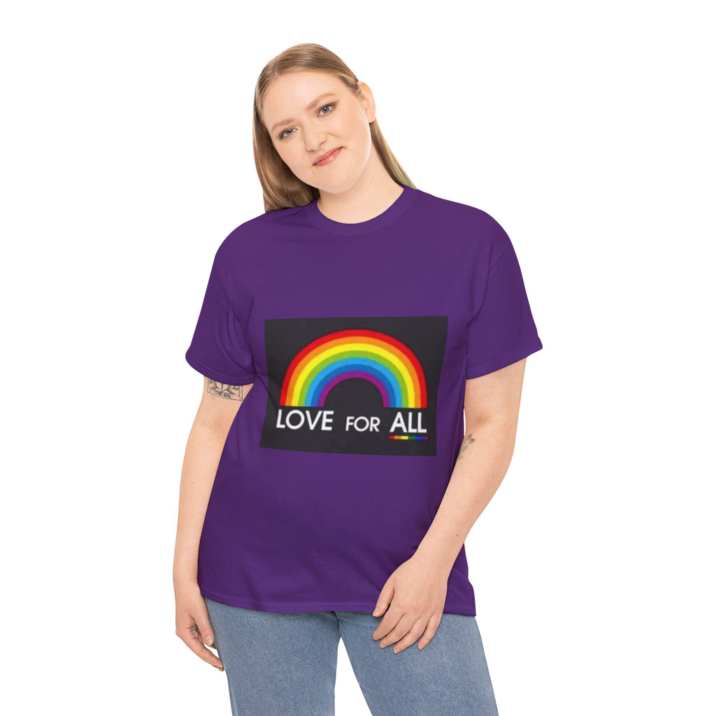 T-Shirt — 'Love For All' Rainbow Pride Tee