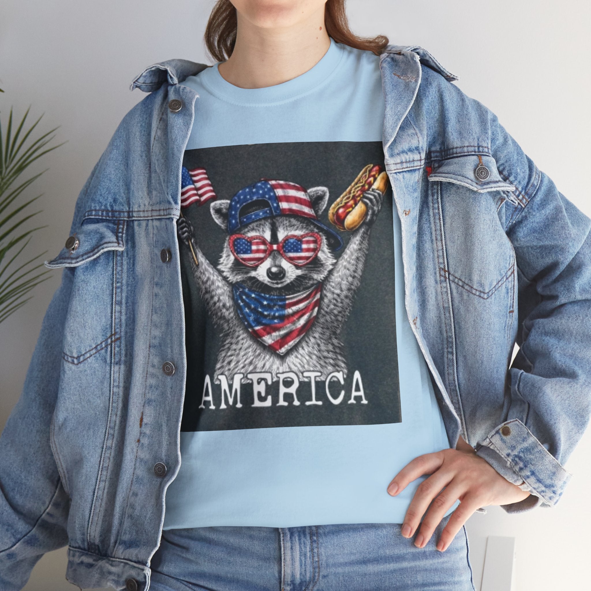 Patriotic Raccoon 'America' T-Shirt