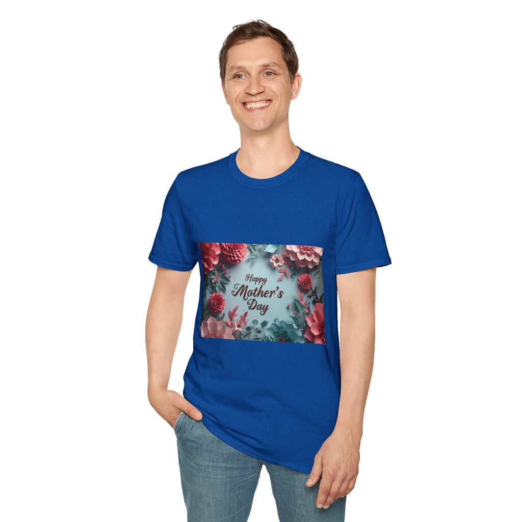 Mother's Day Floral T-Shirt — "Happy Mother's Day" Garden Bouquet Tee