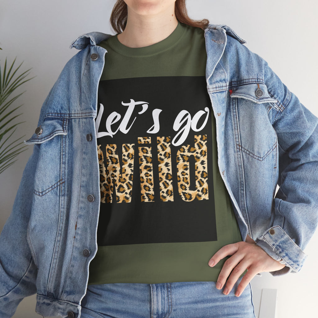 Let's Go Wild Leopard Graphic Tee