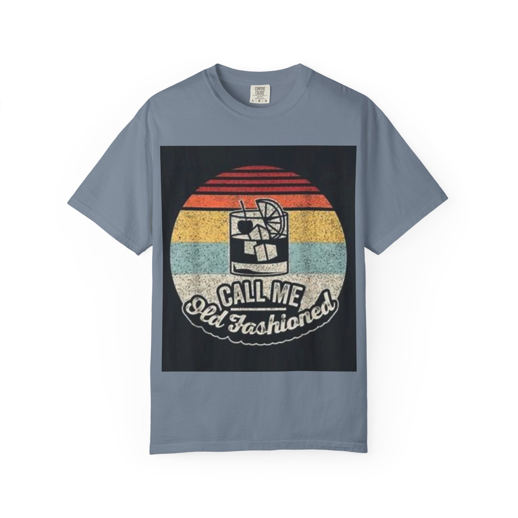 T-Shirt — "Call Me Old Fashioned" Retro Cocktail Graphic Tee