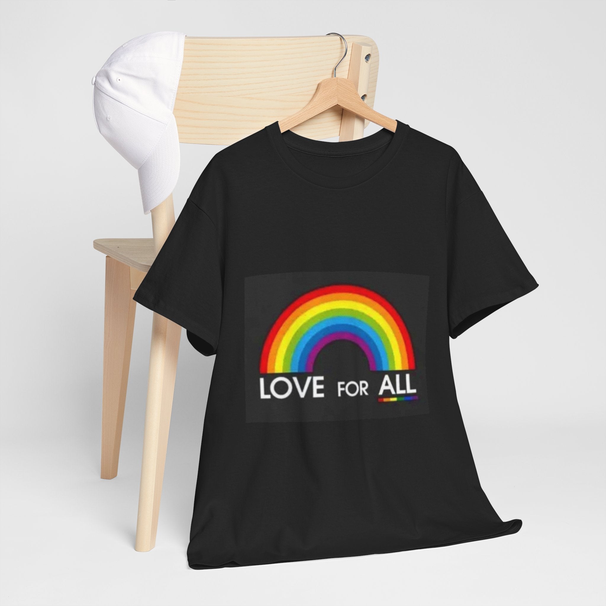 T-Shirt — 'Love For All' Rainbow Pride Tee