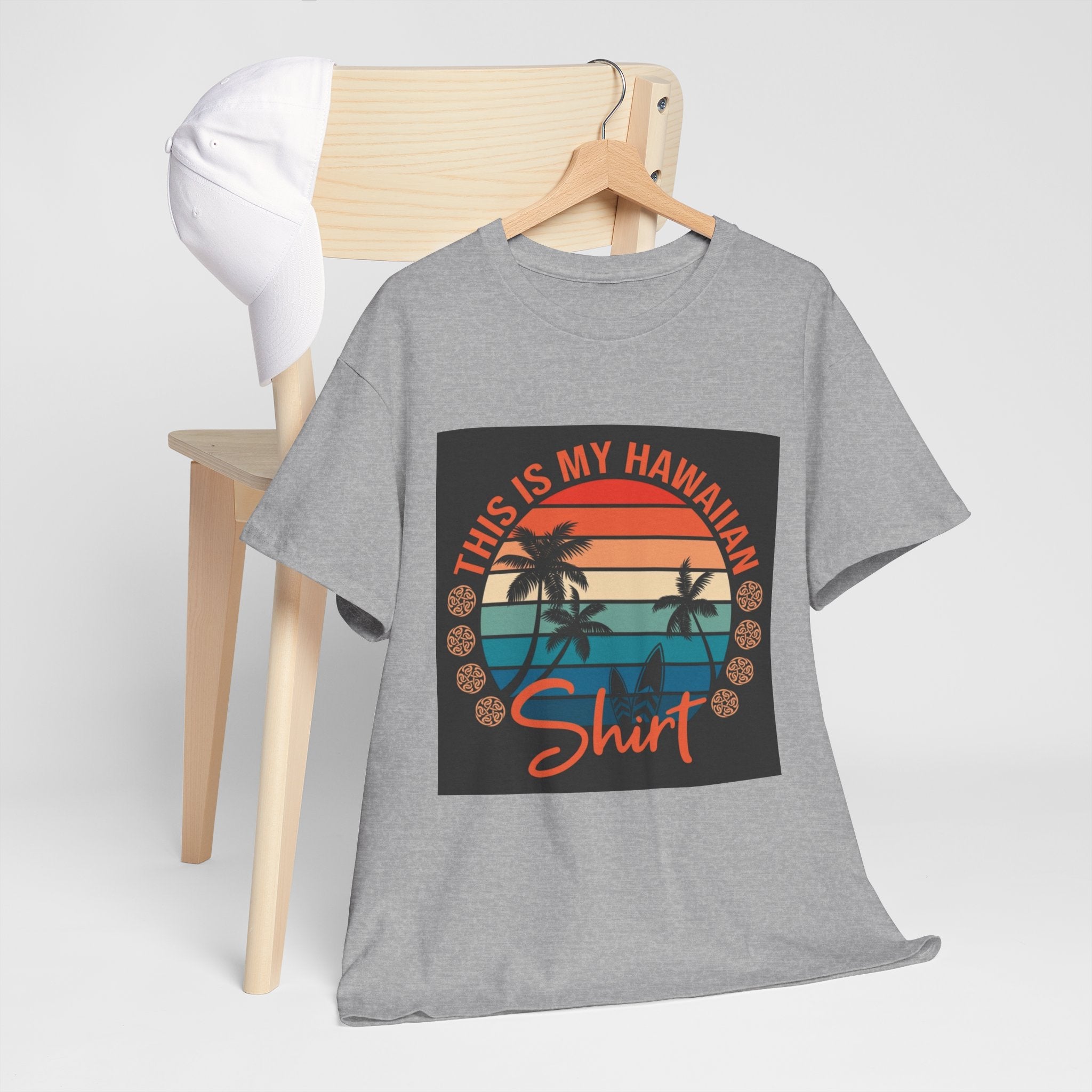 This Is My Hawaiian Shirt Tee — Vintage Sunset Palm Beach T-Shirt