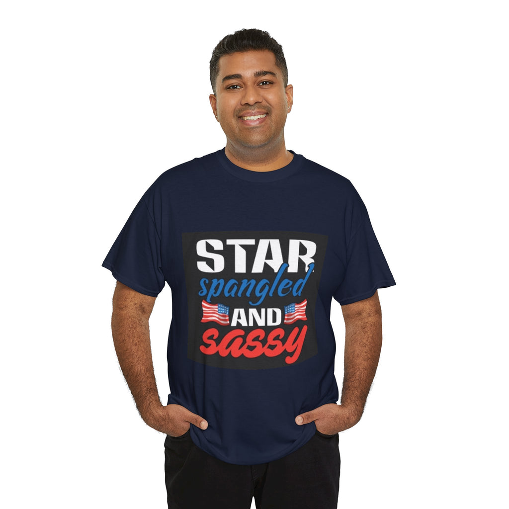 Star Spangled and Sassy Tee — Patriotic 4th of July Shirt with Flags
