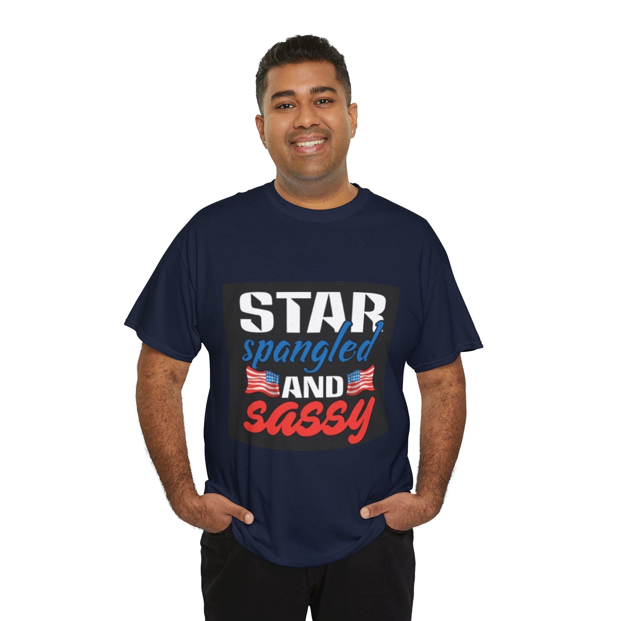 Star Spangled and Sassy Tee — Patriotic 4th of July Shirt with Flags