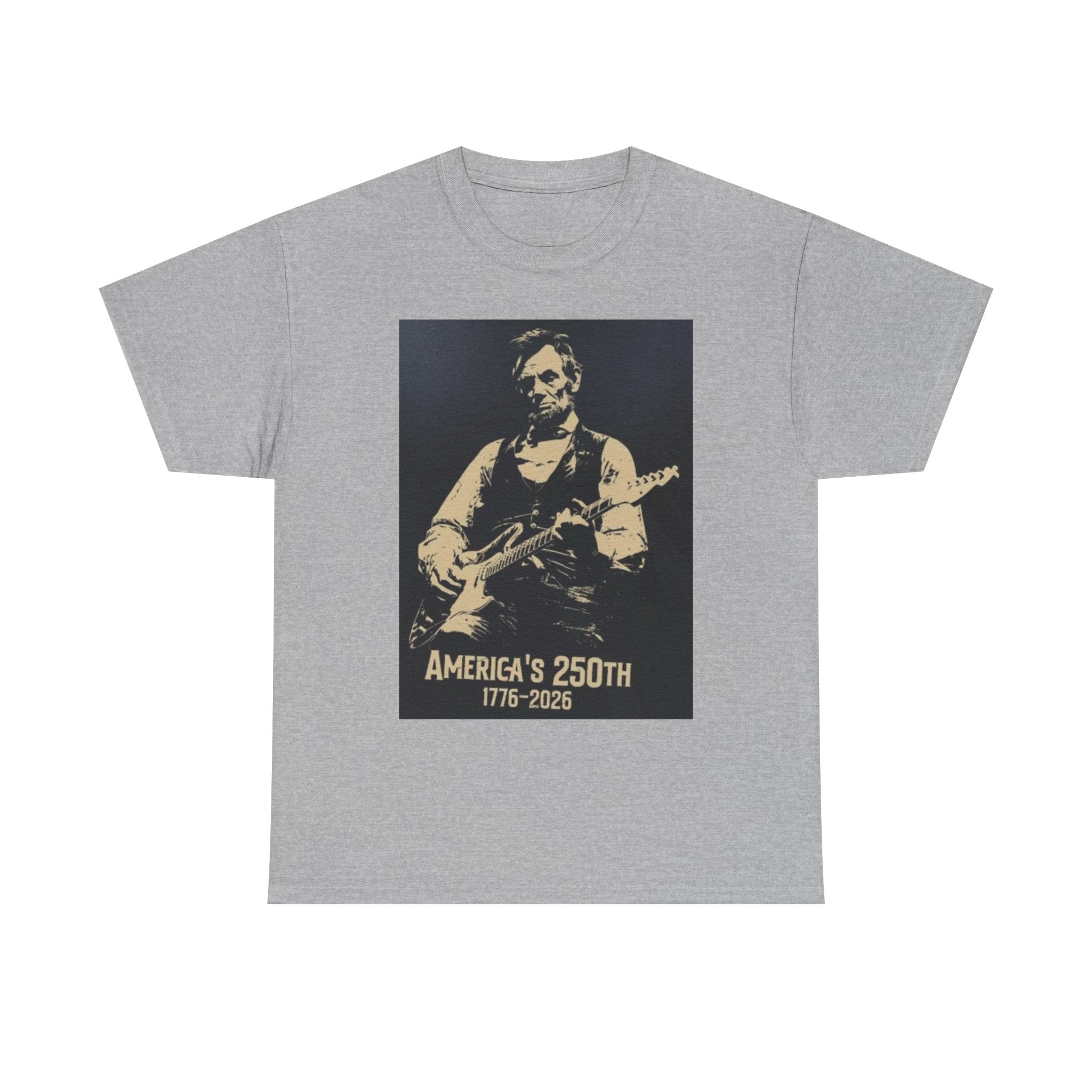 America's 250th Guitar Tee — 1776–2026 Patriotic Rock T‑Shirt