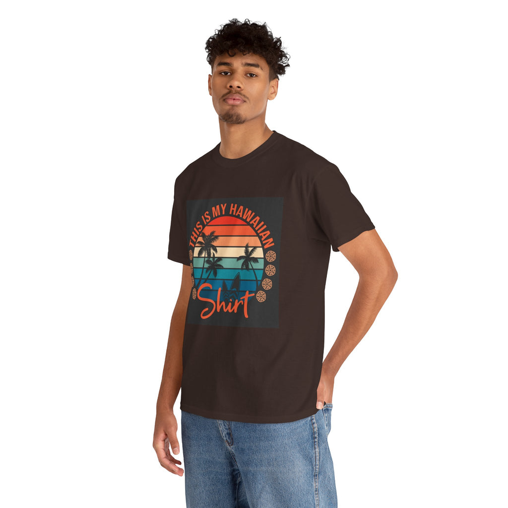 This Is My Hawaiian Shirt Tee — Vintage Sunset Palm Beach T-Shirt