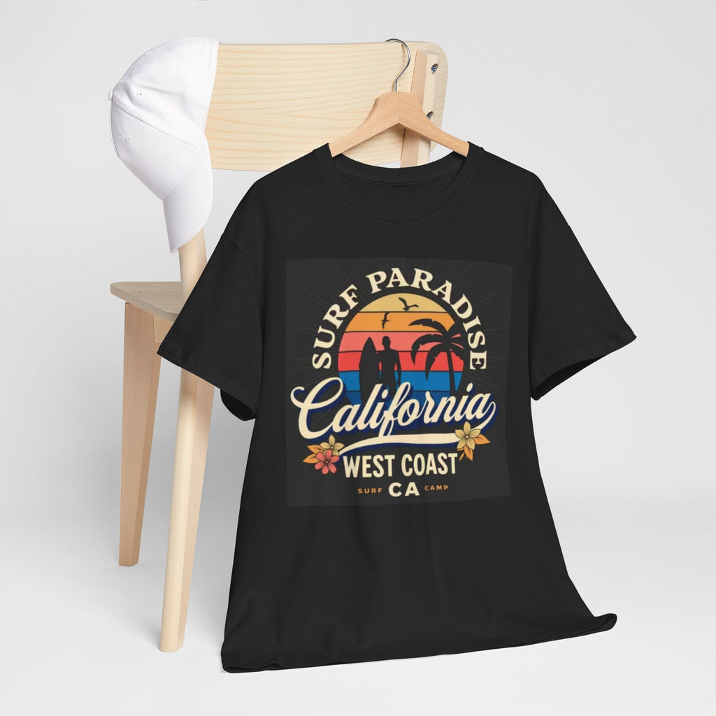 California Surf Paradise Tee — West Coast CA Vintage Sunset Graphic T-Shirt
