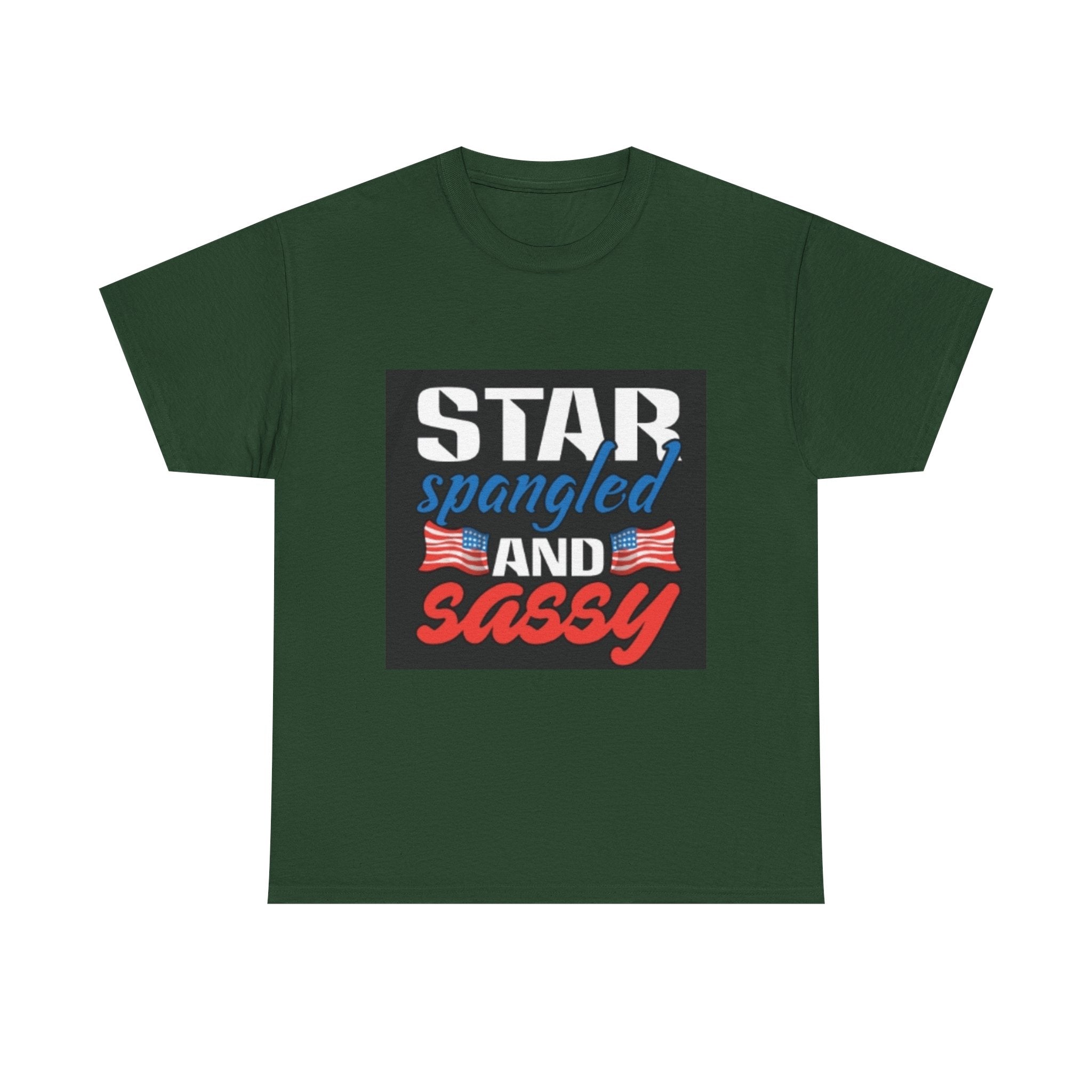 Star Spangled and Sassy Tee — Patriotic 4th of July Shirt with Flags