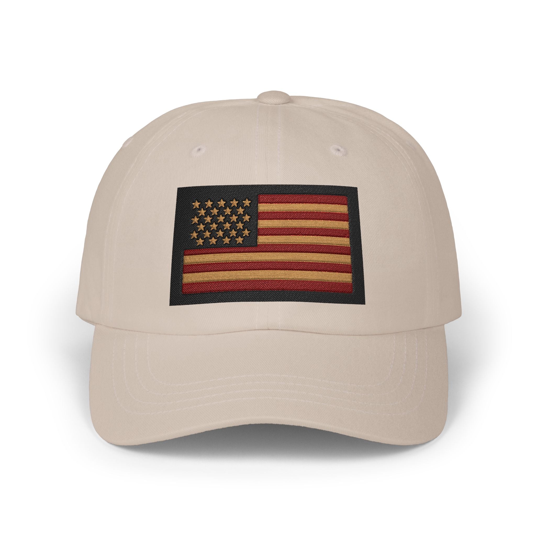 Vintage American Flag Dad Cap — Embroidered USA Baseball Hat