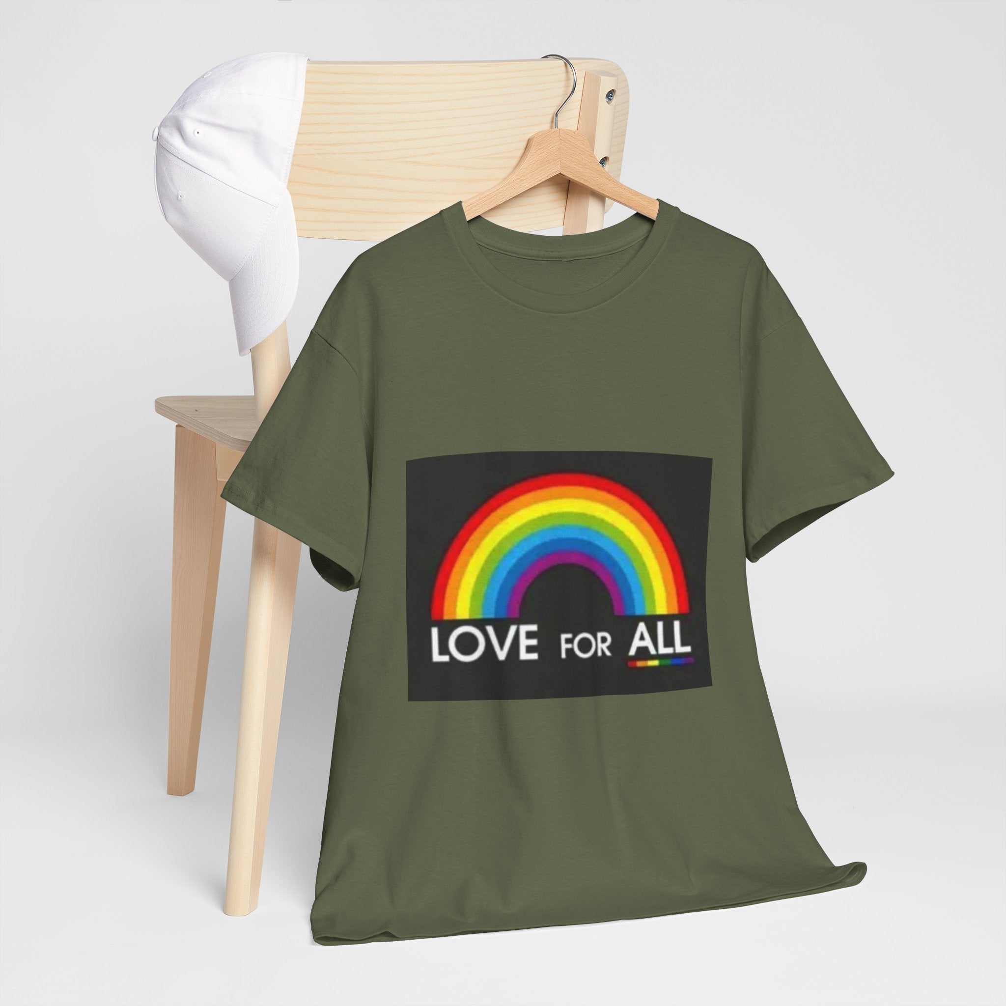 T-Shirt — 'Love For All' Rainbow Pride Tee