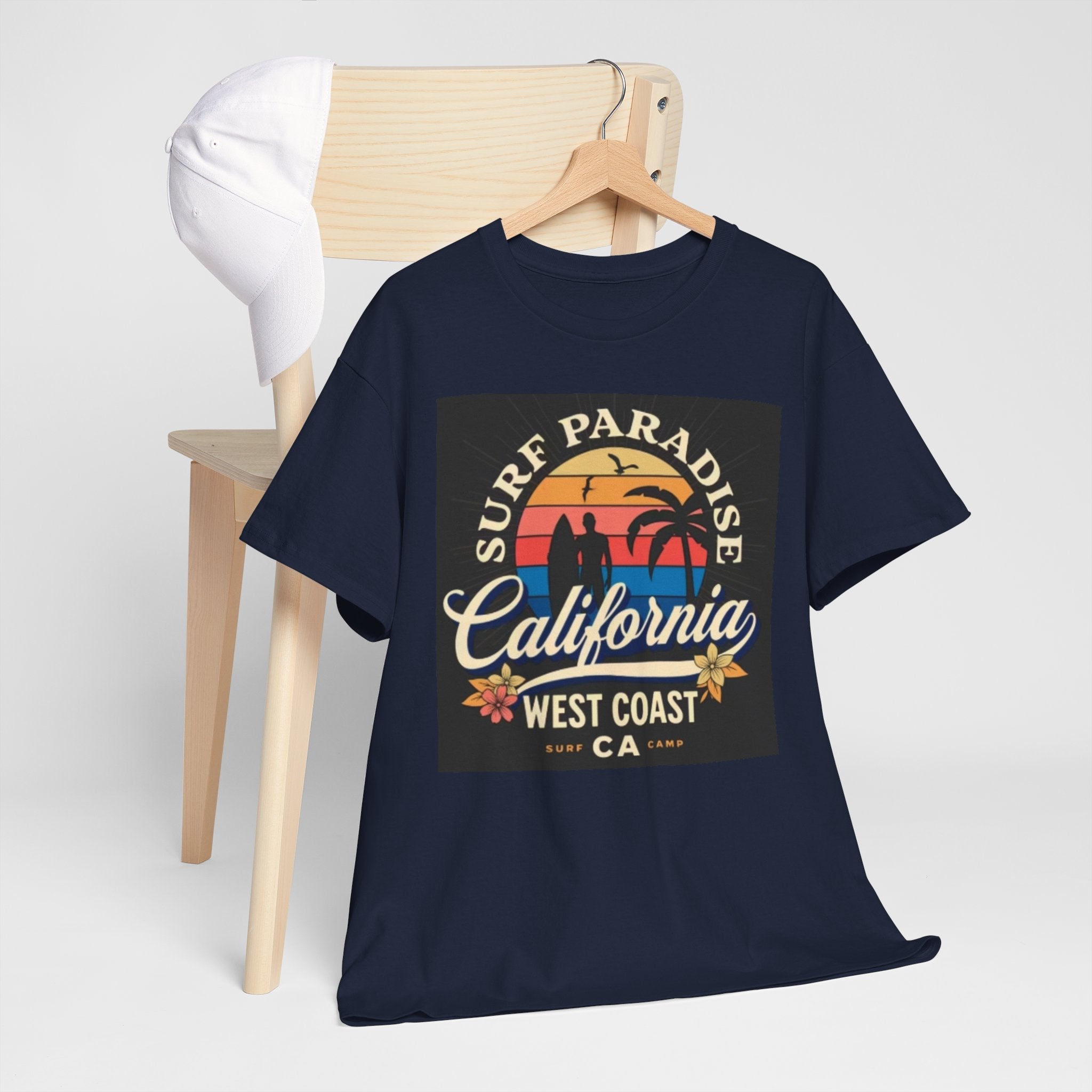California Surf Paradise Tee — West Coast CA Vintage Sunset Graphic T-Shirt
