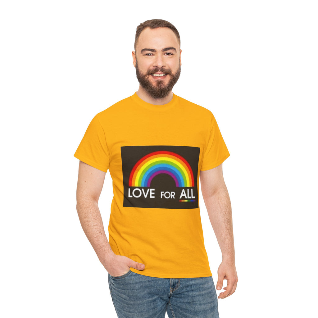T-Shirt — 'Love For All' Rainbow Pride Tee