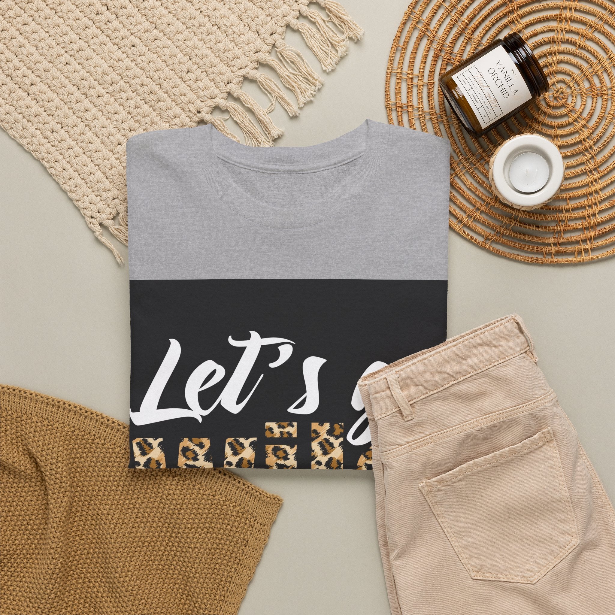 Let's Go Wild Leopard Graphic Tee
