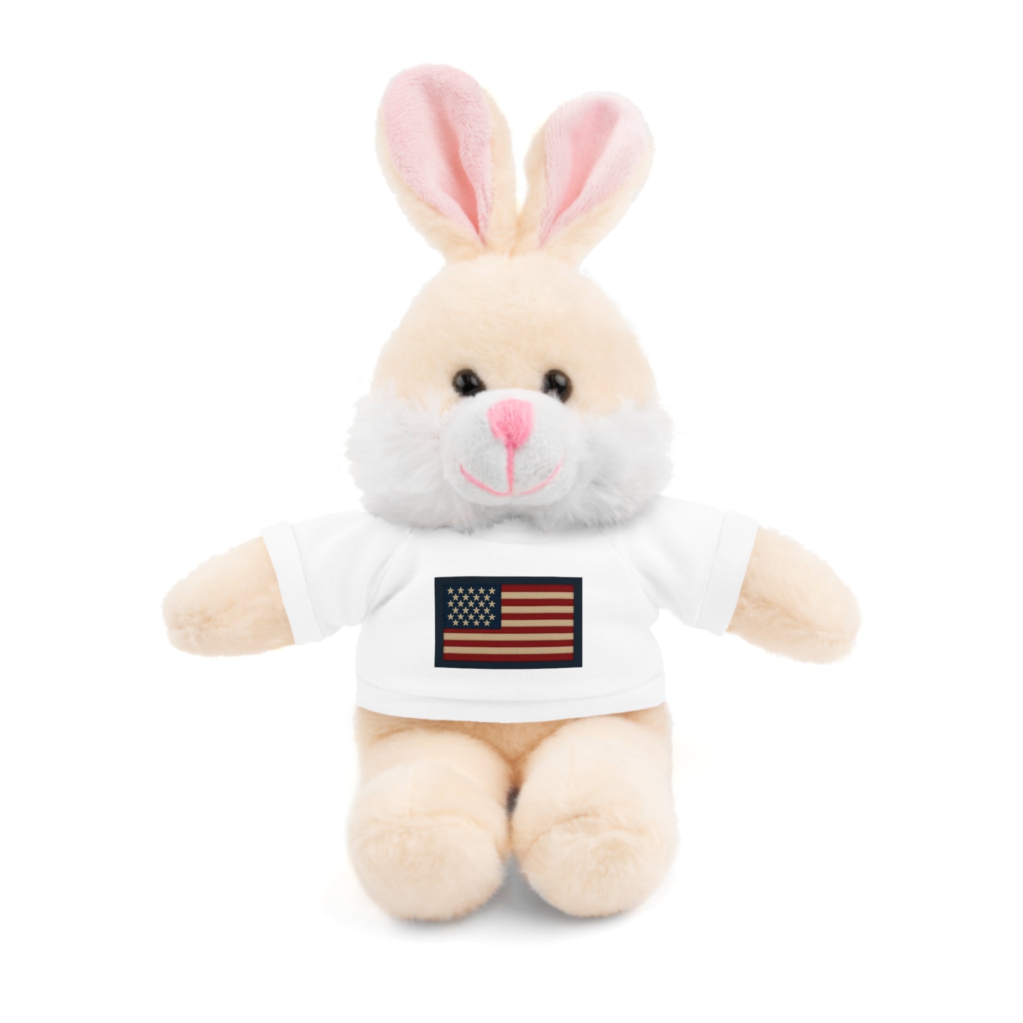 American Flag Teddy Bear with Tee — Patriotic Plush Gift