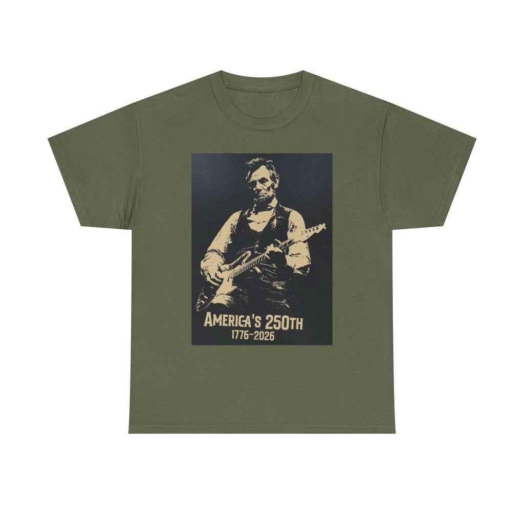 America's 250th Guitar Tee — 1776–2026 Patriotic Rock T‑Shirt