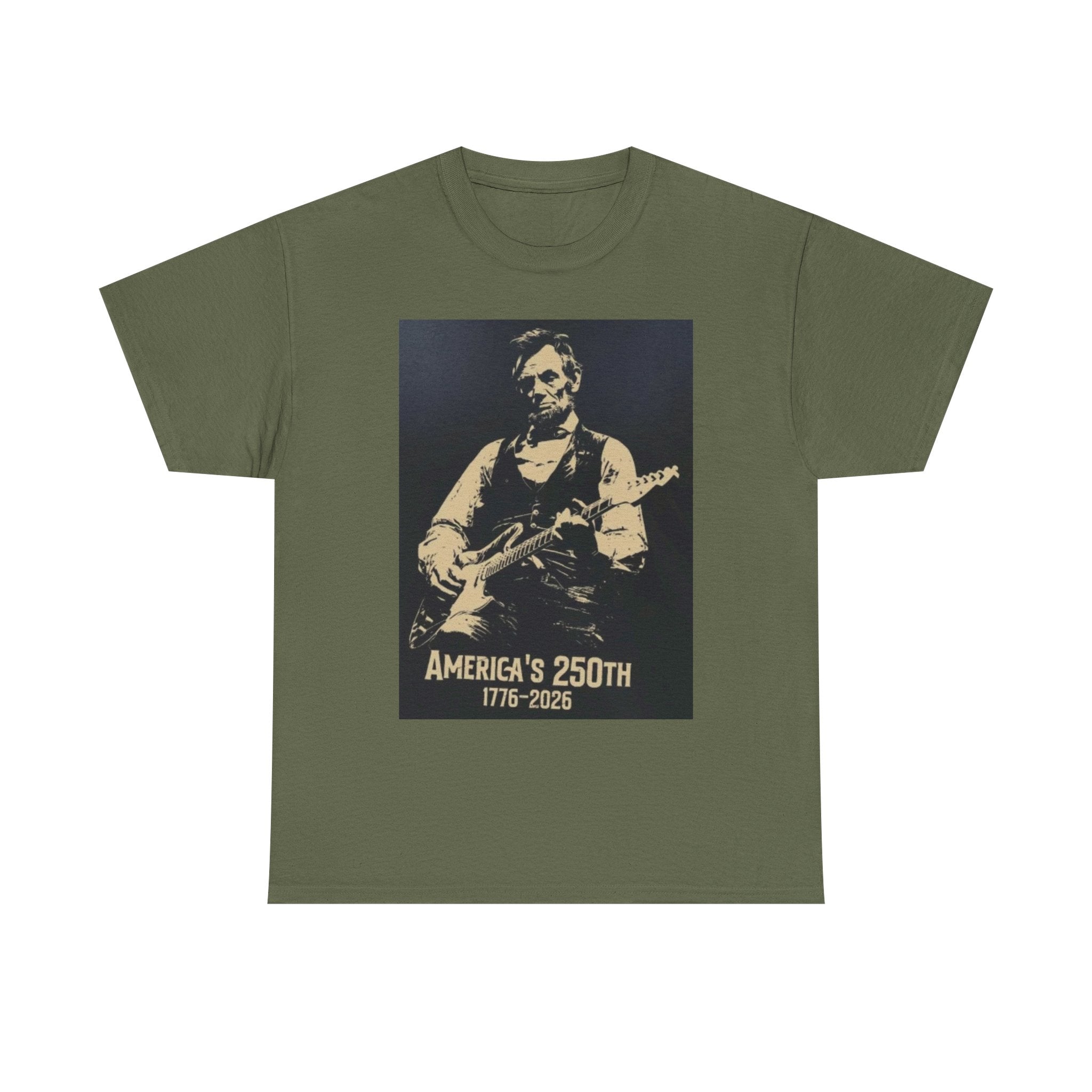 America's 250th Guitar Tee — 1776–2026 Patriotic Rock T‑Shirt