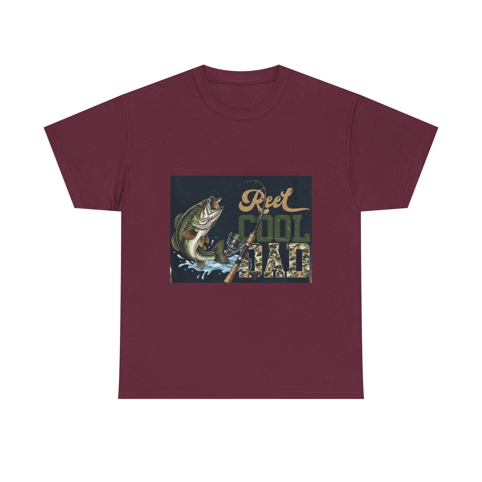 Fishing T-Shirt — "Reel Cool Dad" Graphic Tee