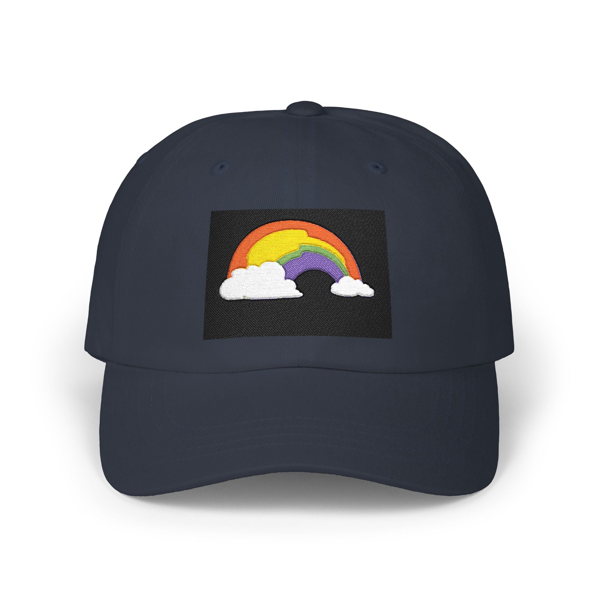 Dad Cap — Embroidered Rainbow Patch Baseball Hat