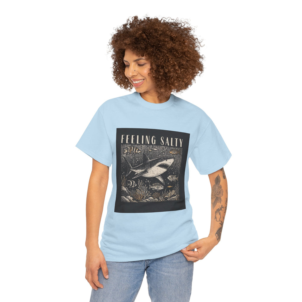Feeling Salty Shark T-Shirt – Vintage Ocean Graphic Tee