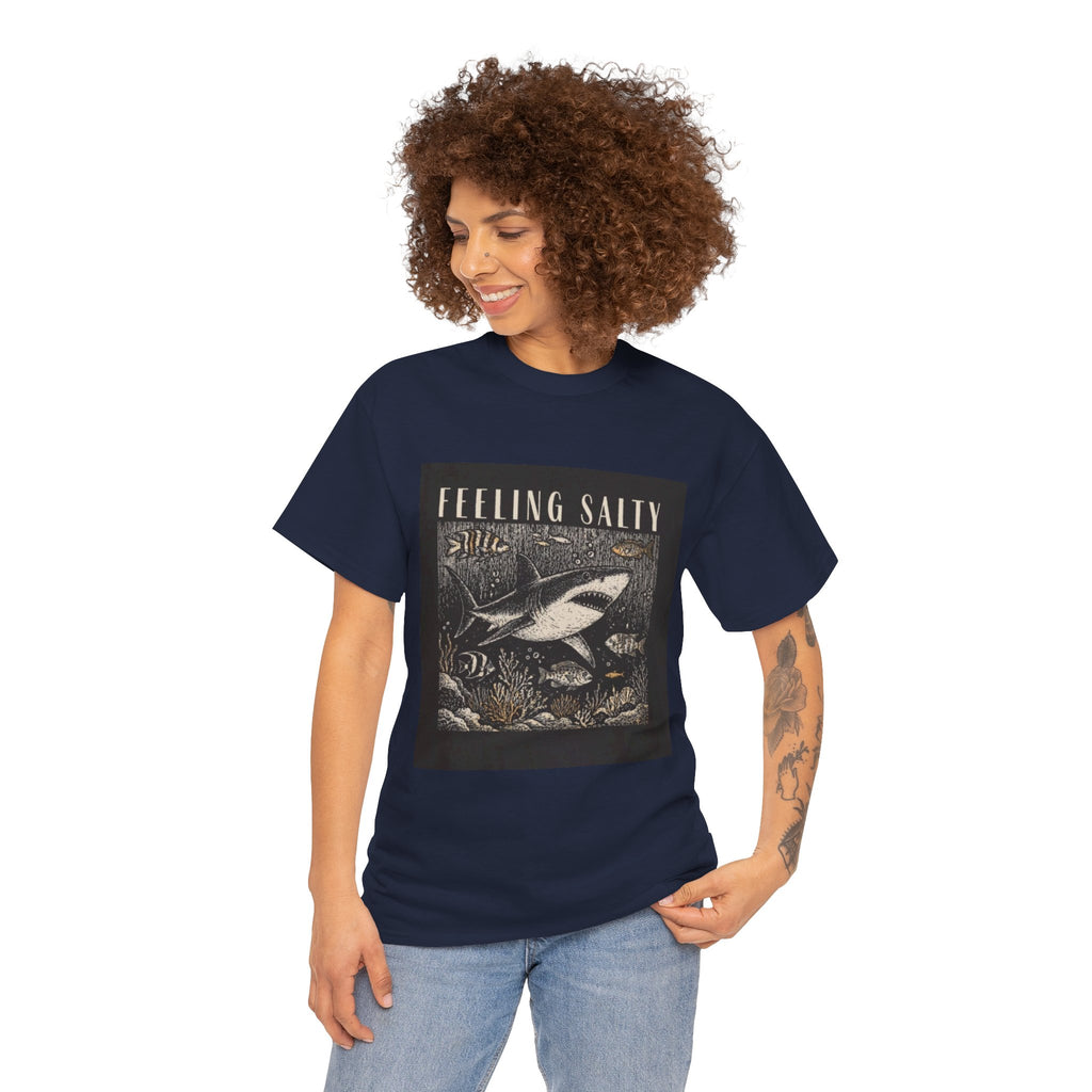 Feeling Salty Shark T-Shirt – Vintage Ocean Graphic Tee