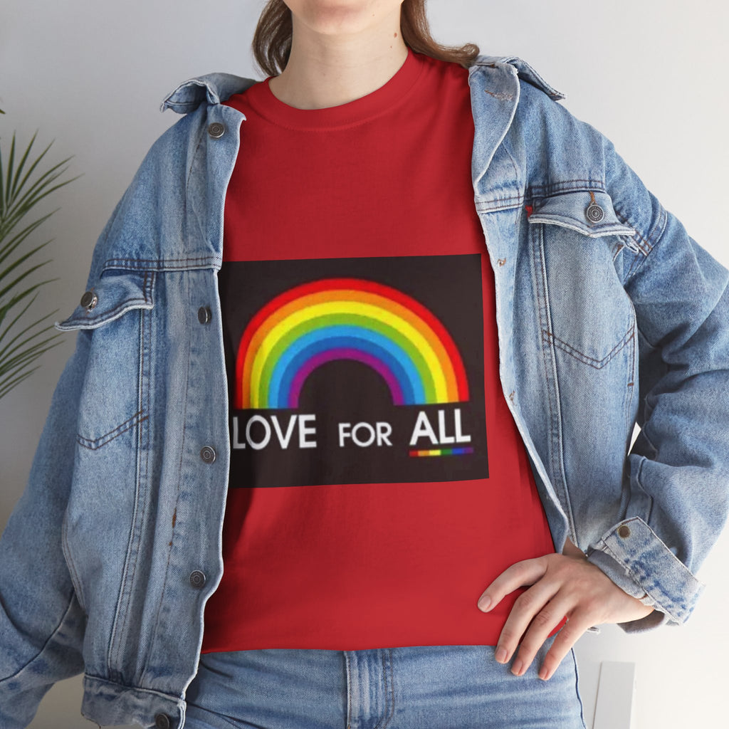 T-Shirt — 'Love For All' Rainbow Pride Tee