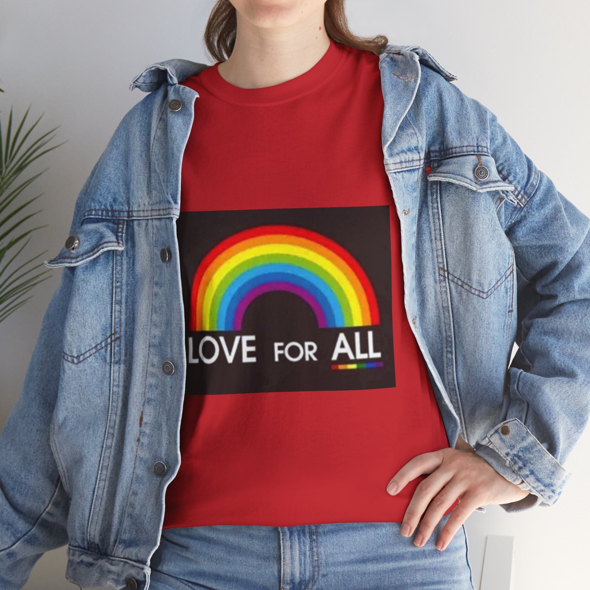 T-Shirt — 'Love For All' Rainbow Pride Tee
