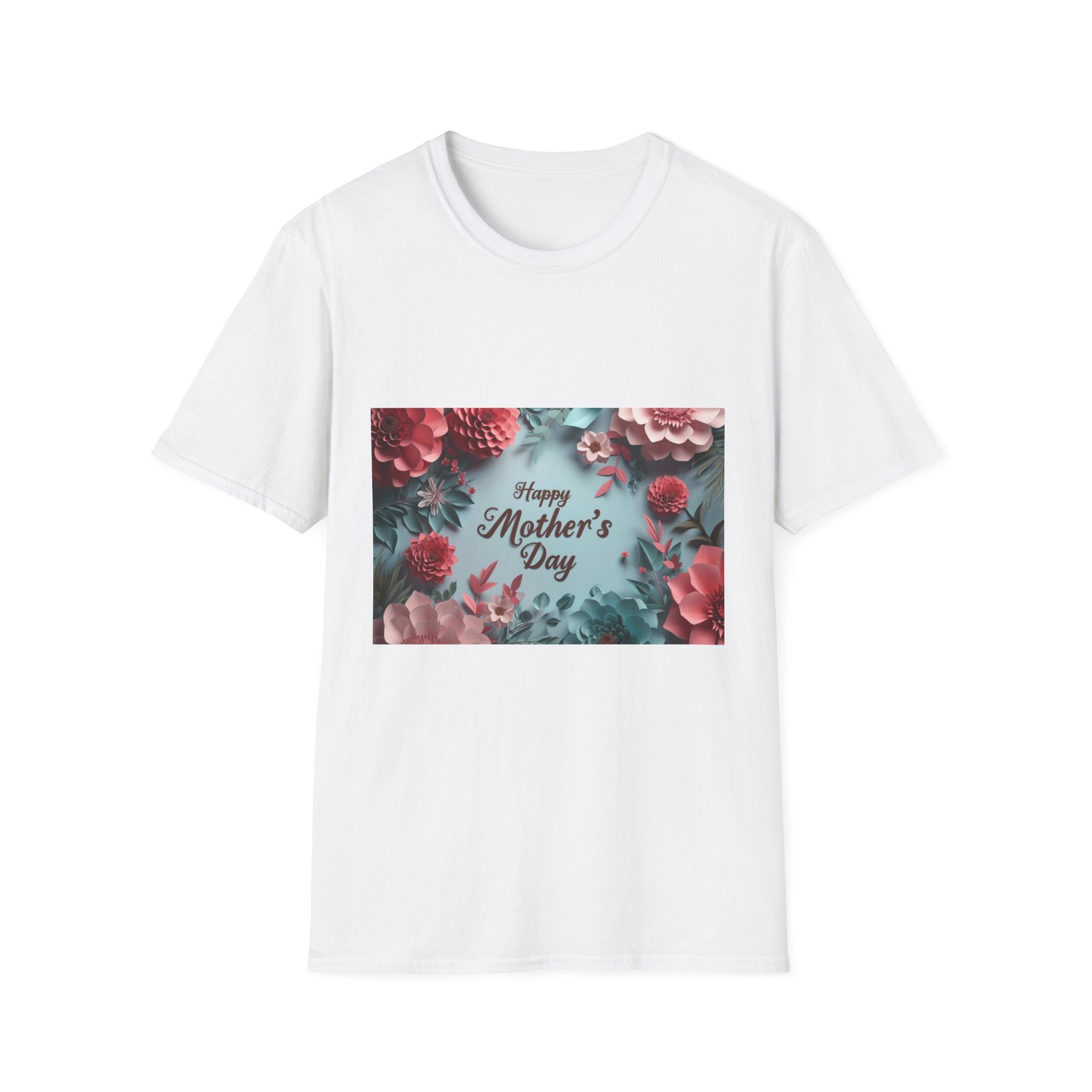 Mother's Day Floral T-Shirt — "Happy Mother's Day" Garden Bouquet Tee