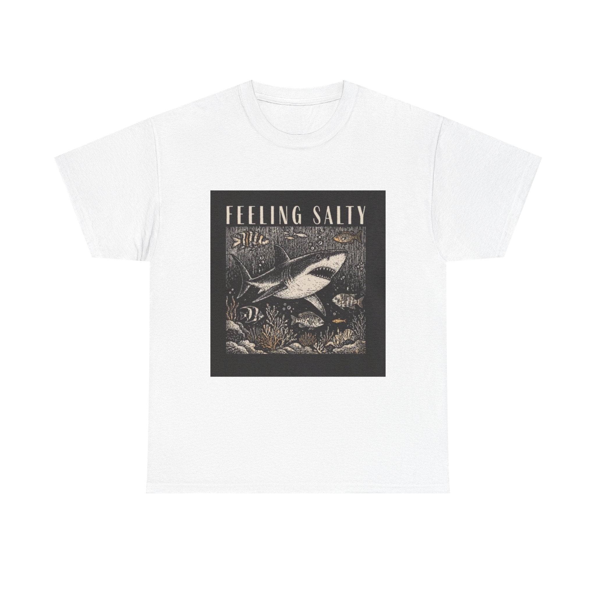 Feeling Salty Shark T-Shirt – Vintage Ocean Graphic Tee