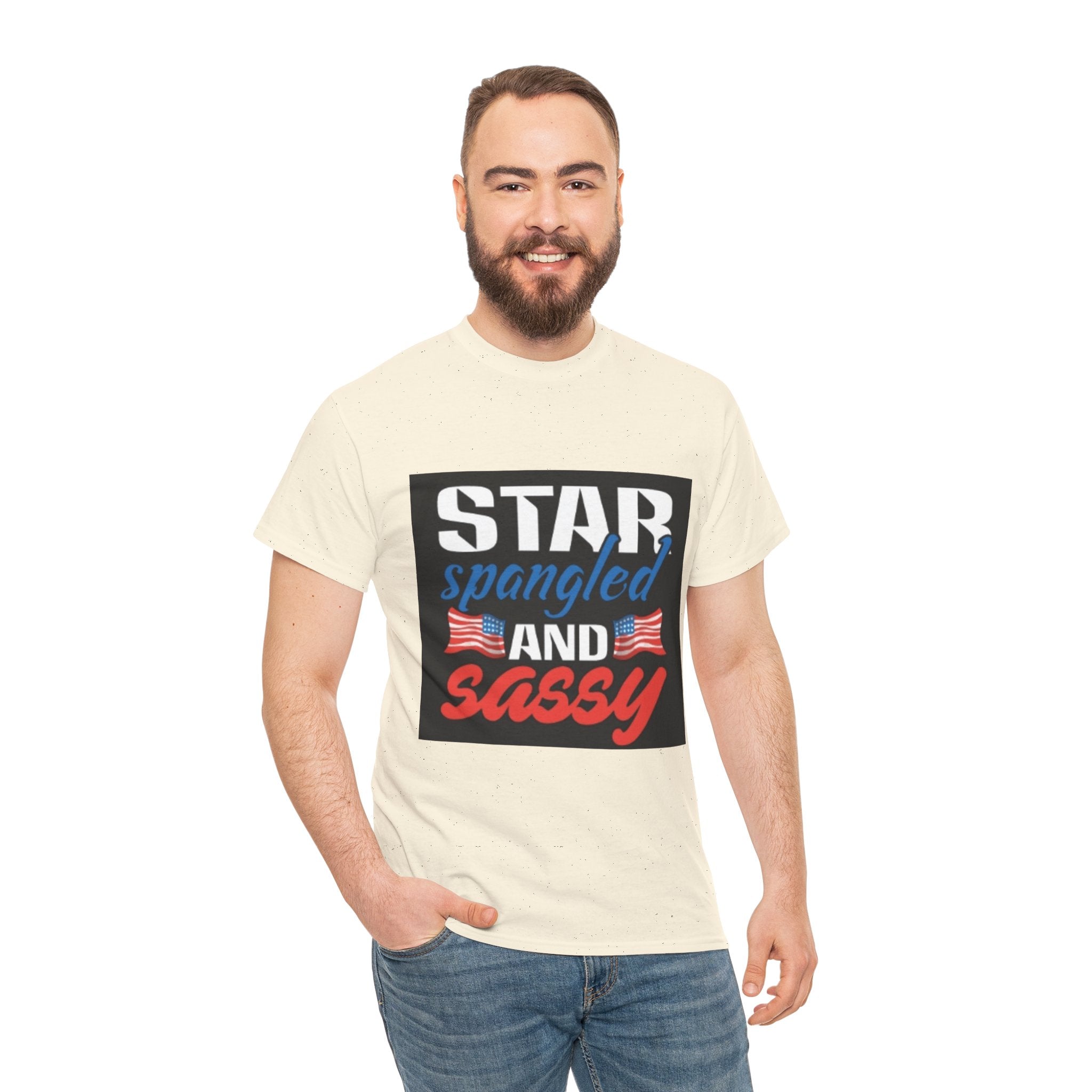 Star Spangled and Sassy Tee — Patriotic 4th of July Shirt with Flags
