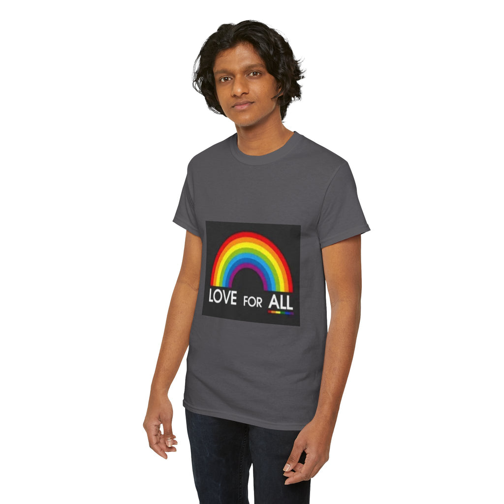 T-Shirt — 'Love For All' Rainbow Pride Tee