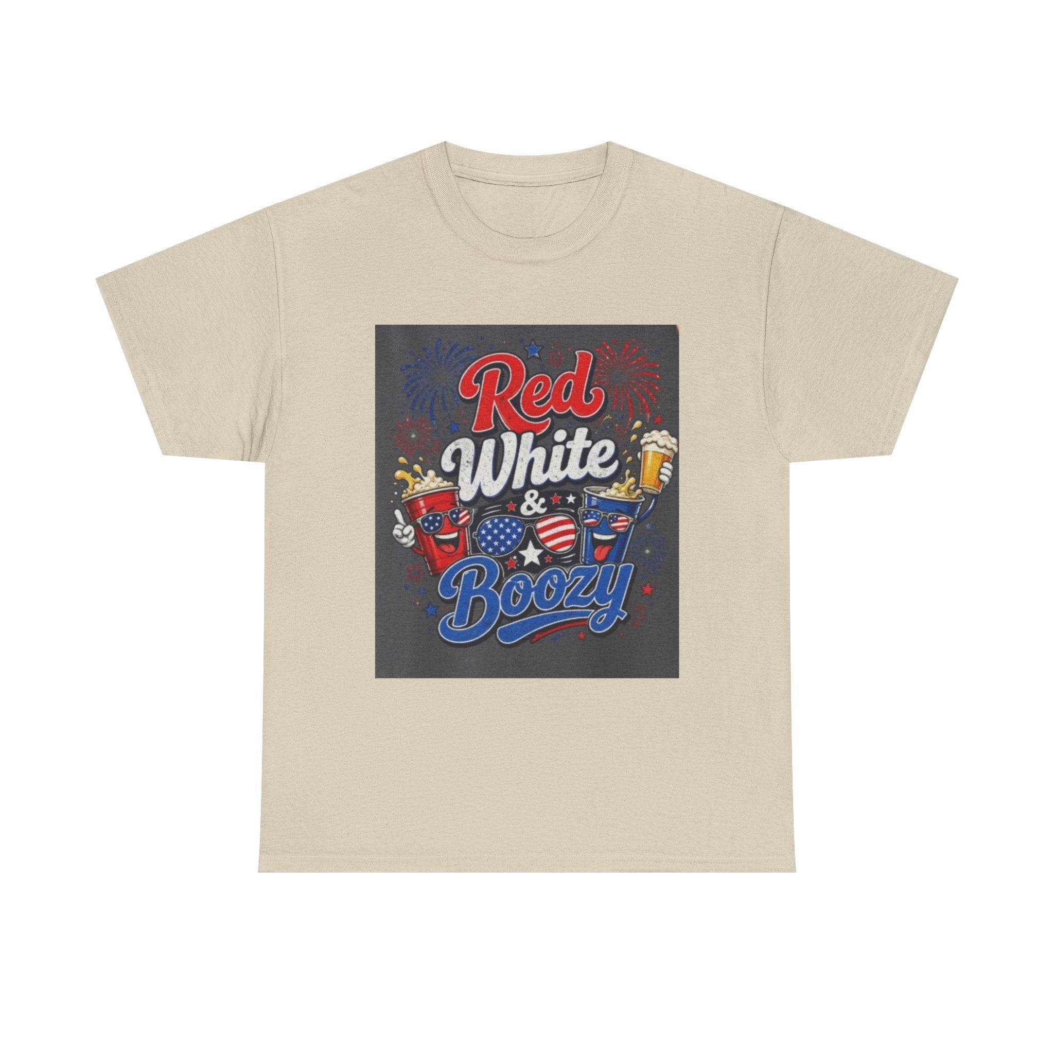 Red White & Boozy T-Shirt – Patriotic 4th of July Party Tee