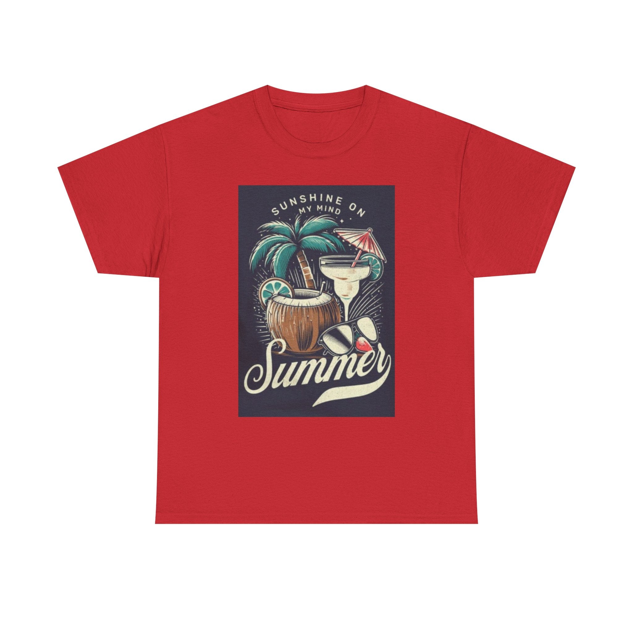 Summer Cocktail Tee — "Sunshine On My Mind" Tropical Beach T-Shirt
