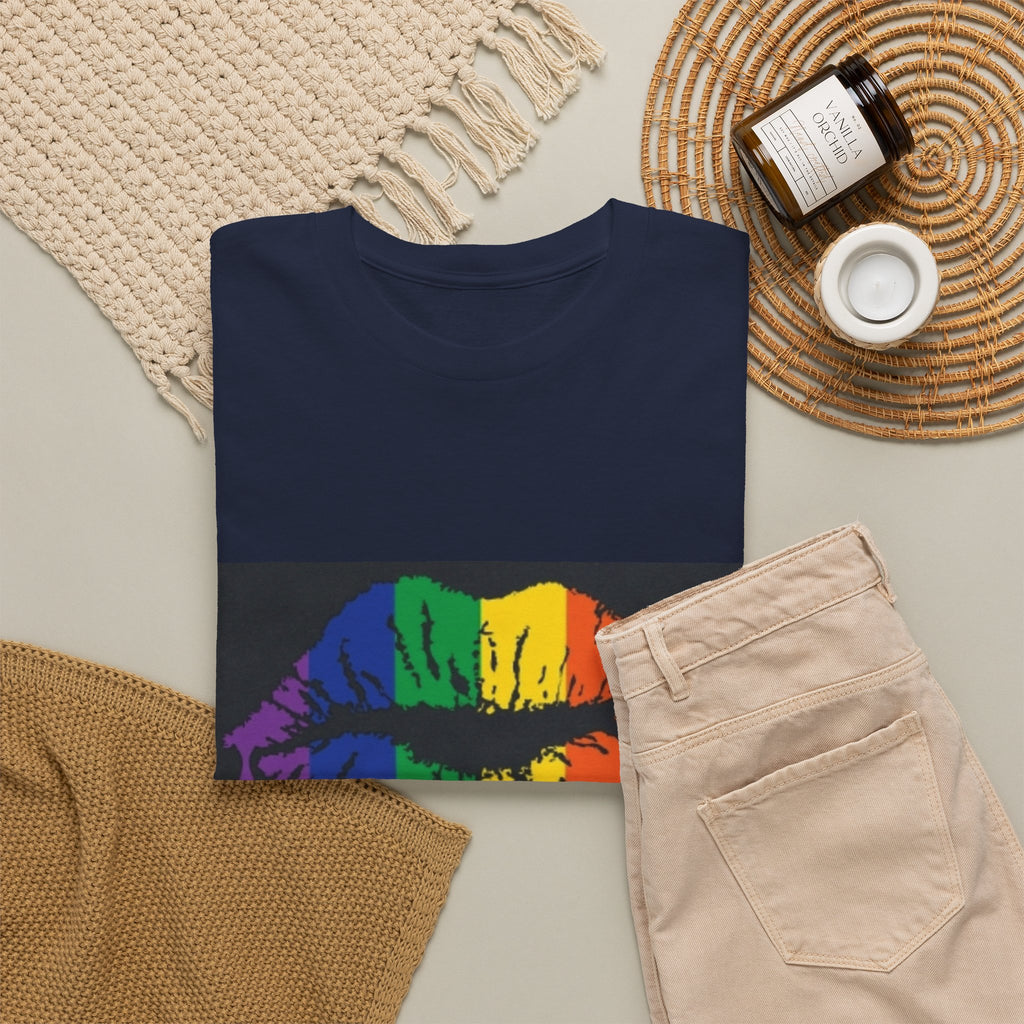 Rainbow Drip Kiss T-Shirt – LGBTQ+ Pride Graphic Tee