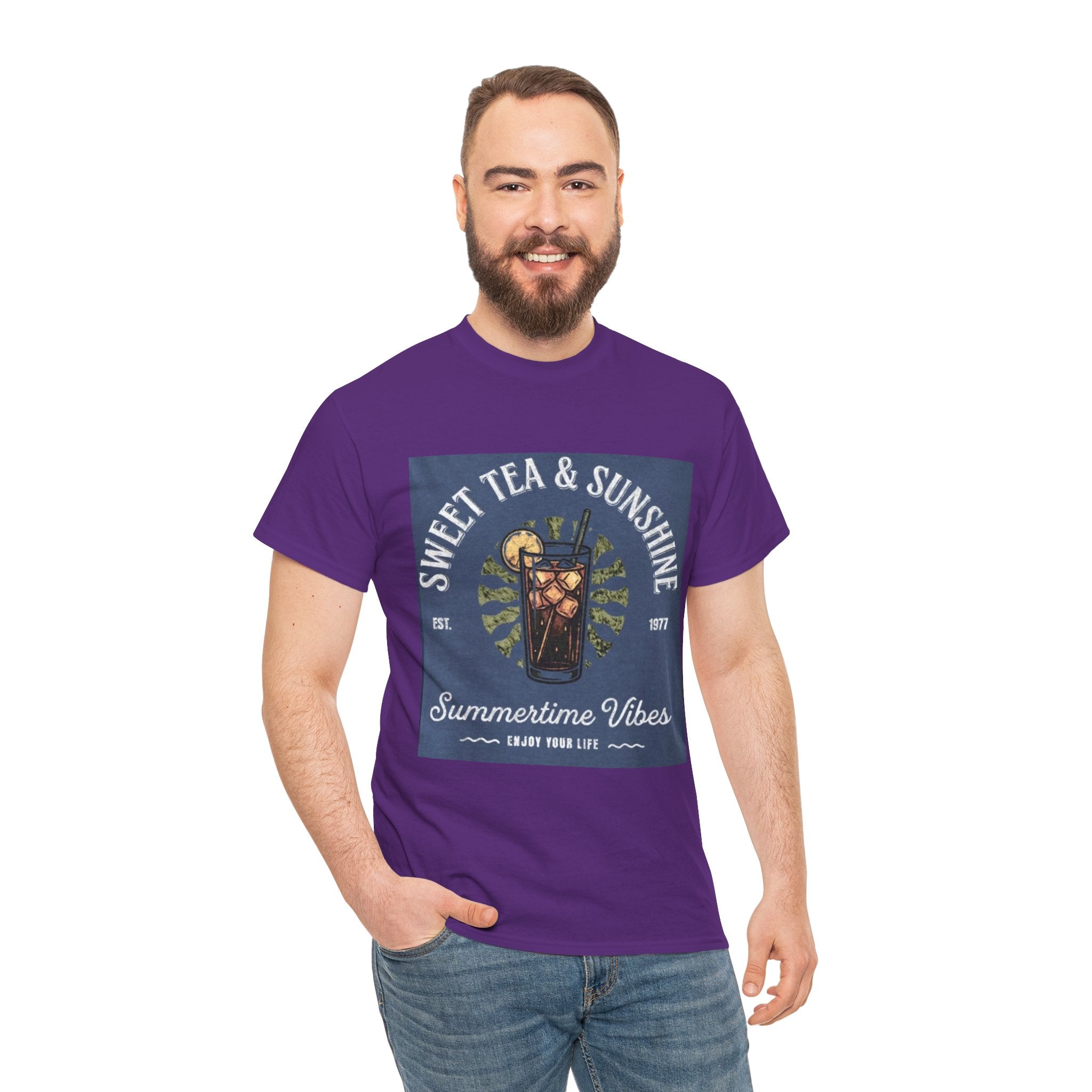 Sweet Tea & Sunshine Tee — Summertime Vibes Iced Tea Graphic T-Shirt