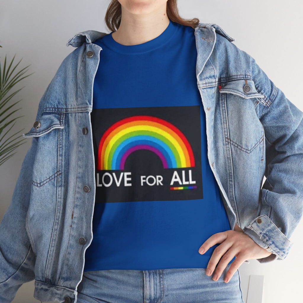 T-Shirt — 'Love For All' Rainbow Pride Tee