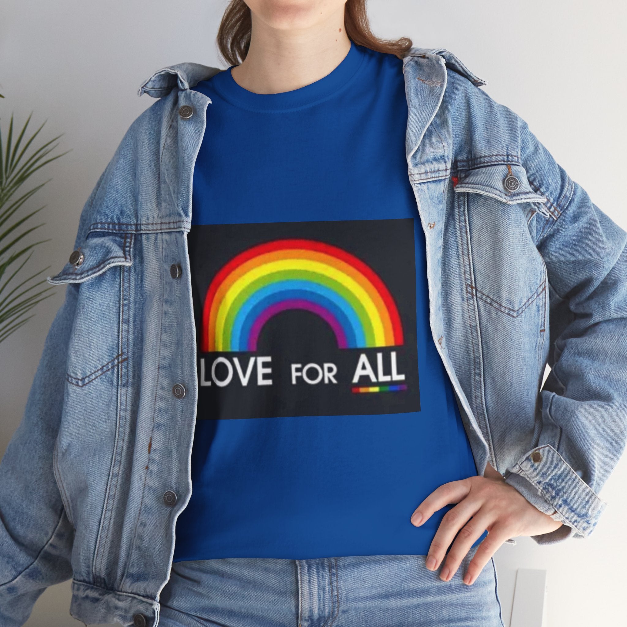 T-Shirt — 'Love For All' Rainbow Pride Tee