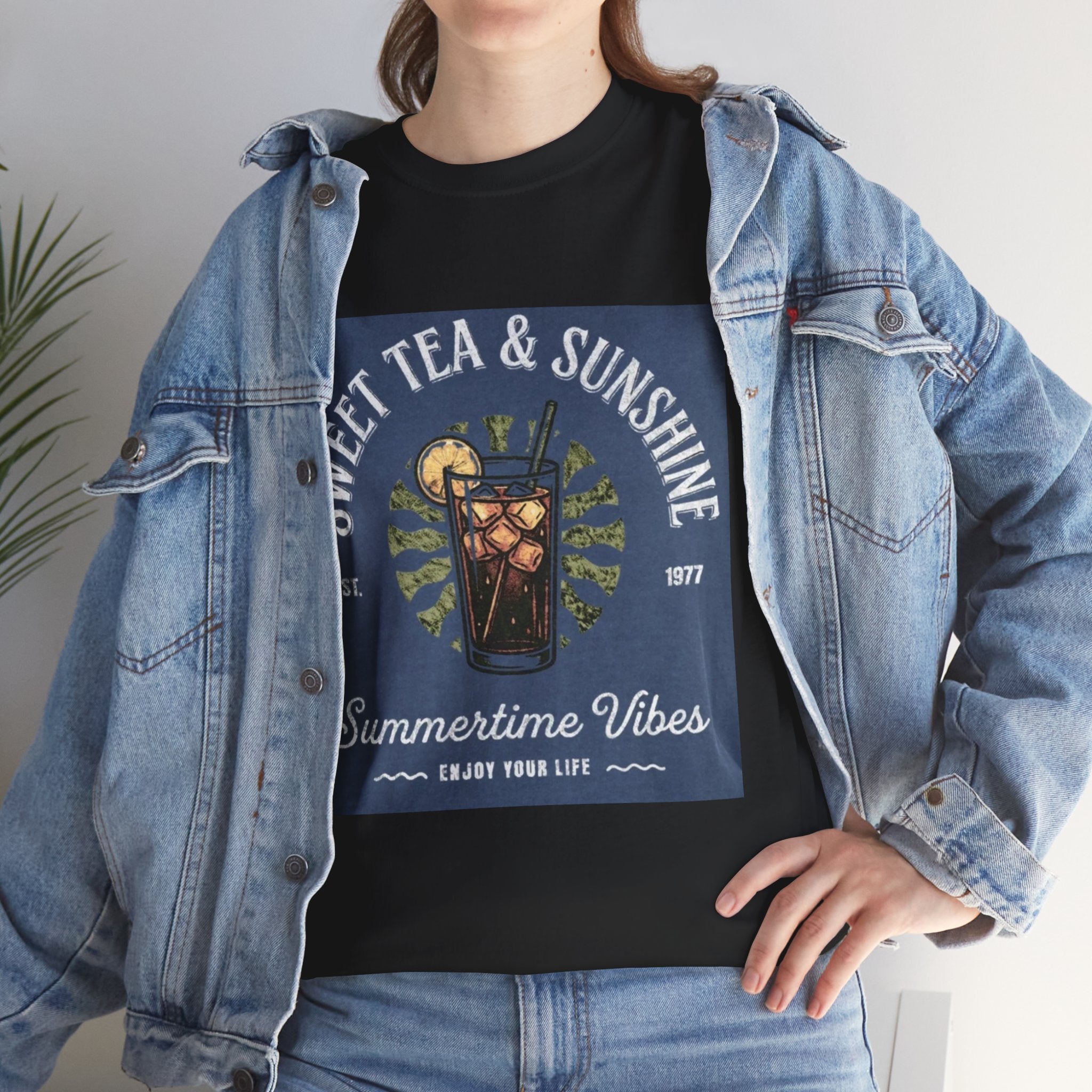 Sweet Tea & Sunshine Tee — Summertime Vibes Iced Tea Graphic T-Shirt