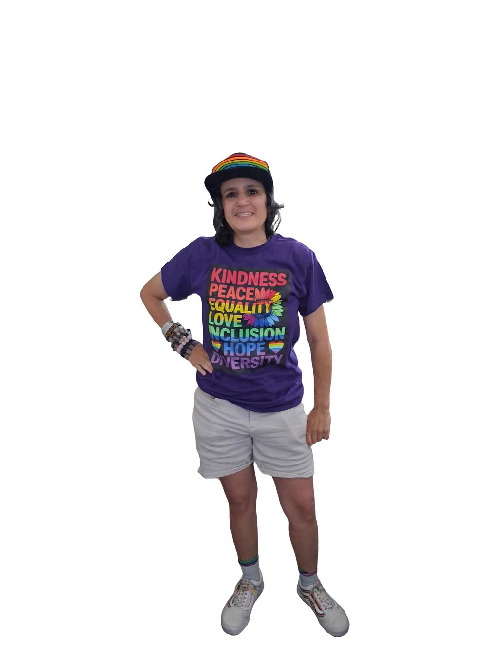 T‑Shirt — "No One Should Live in a Closet" Rainbow Pride Tee
